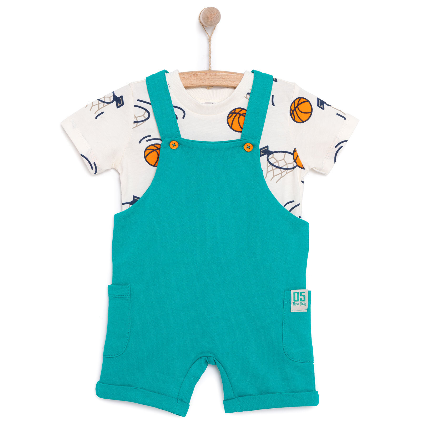 Varsity Erkek Salopet-Tshirt Erkek Bebek