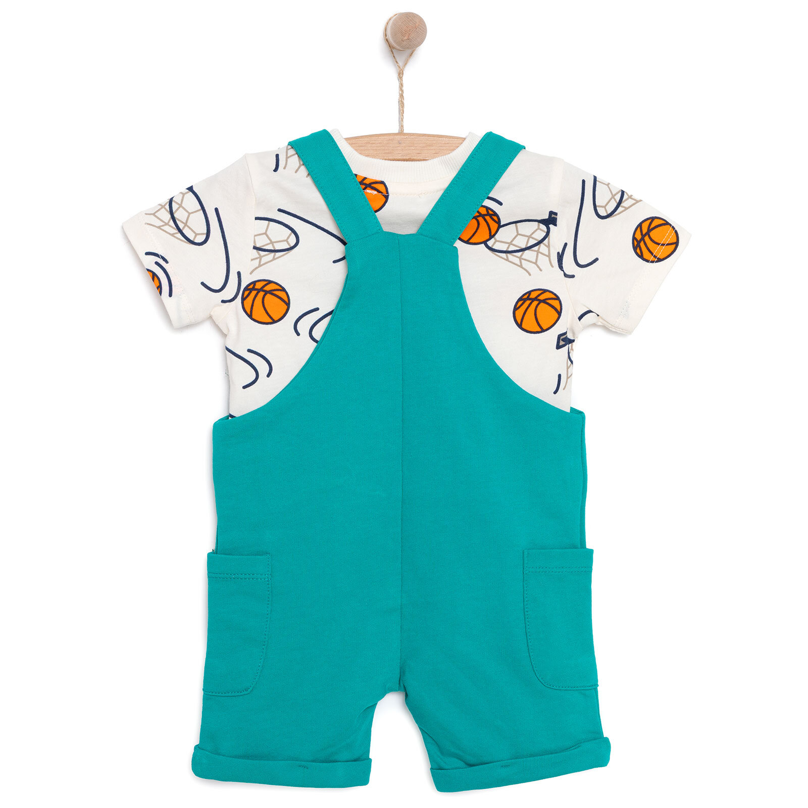 Varsity Erkek Salopet-Tshirt Erkek Bebek