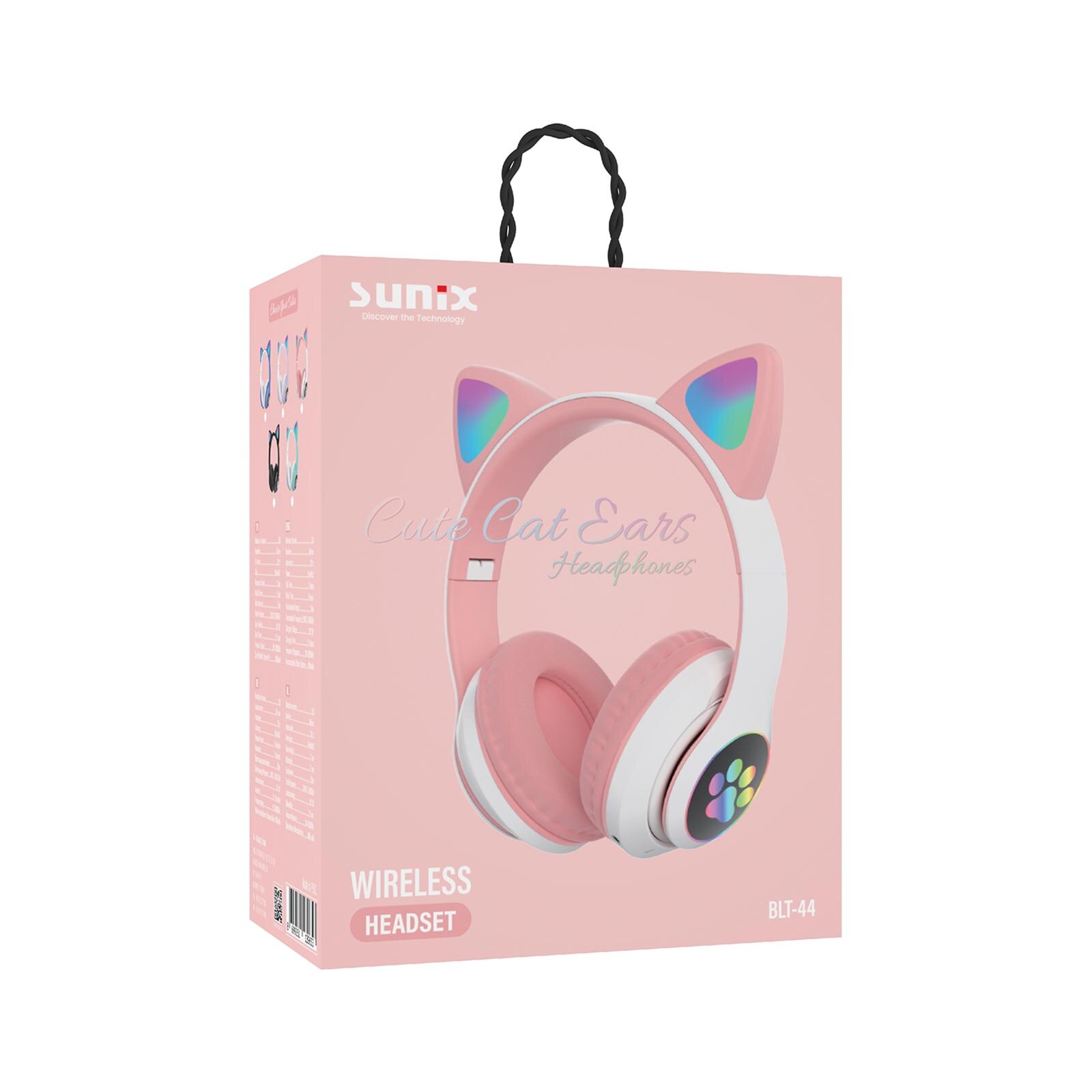 &nbsp;Wireless 5.3 Stereo Peluş Kedili Kulak Üstü Bluetooth Kulaklık Beyaz BTL-44