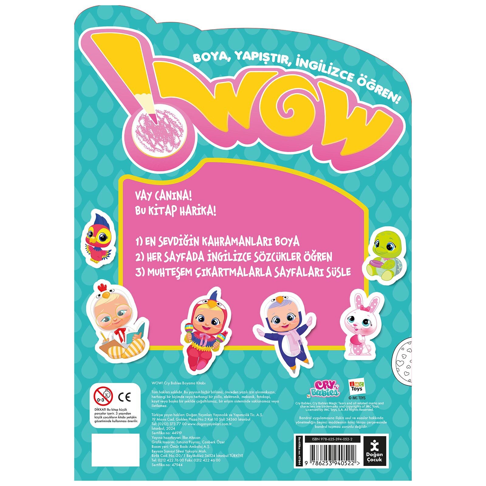 Wow Cry Babıes Boyama Kitabı Wow Cry Babıes Boyama Kitabı