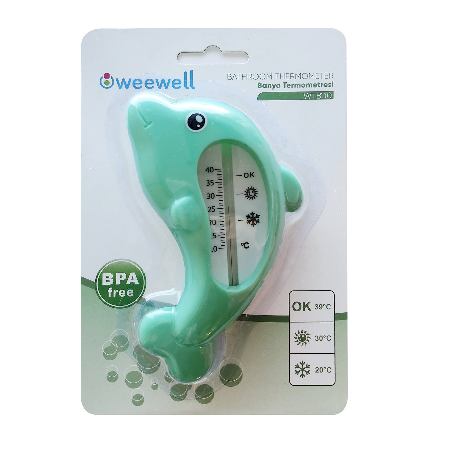 WTB110 Banyo Termometresi (Yeşil)