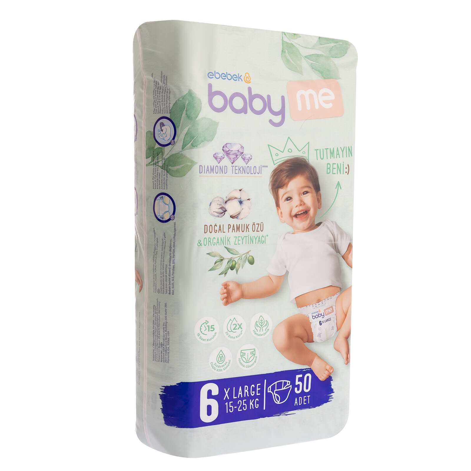 XL 6 Numara Bebek Bezi 15-25 kg 50 Adet XL 6 Numara Bebek Bezi 15-25 kg 50 Adet