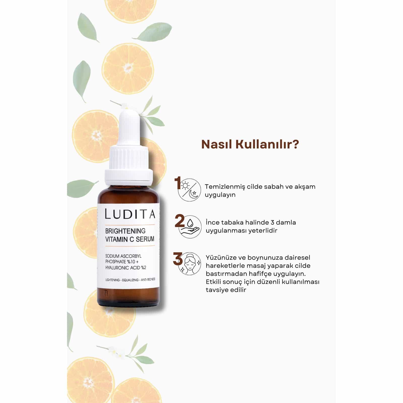 Aydınlatıcı, Renk Tonu Eşitleyici C Vitamini Serumu (Vitamin C 10% + Hyaluronic Acid Aydınlatıcı, Renk Tonu Eşitleyici C Vitamini Serumu (Vitamin C 10% + Hyaluronic Acid