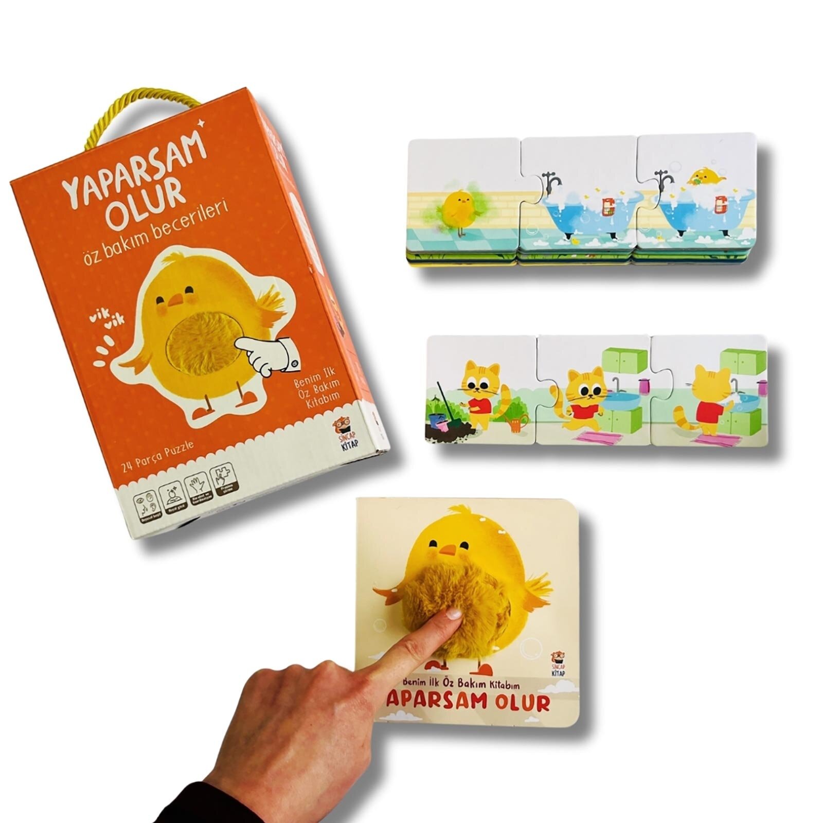 Yaparsam Olur Benim İlk Öz Bakım Kitabım-Vik Vikli Kutu Set Yaparsam Olur Benim İlk Öz Bakım Kitabım-Vik Vikli Kutu Set