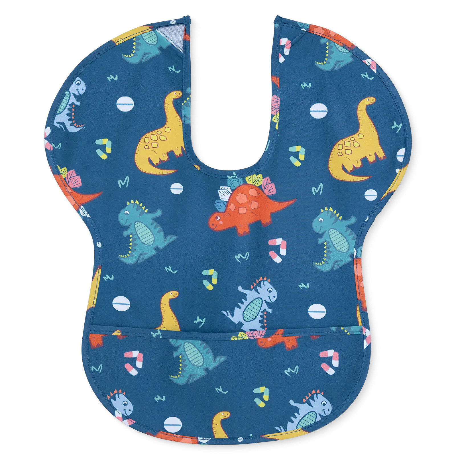 Yarım Kolllu Mama Önlük - Dinozor