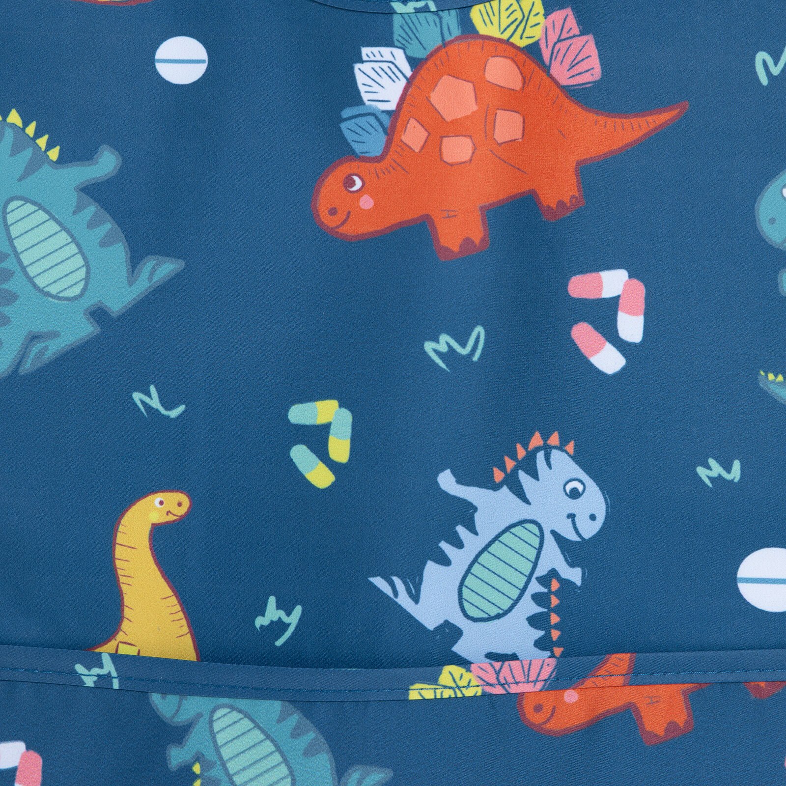 Yarım Kolllu Mama Önlük - Dinozor