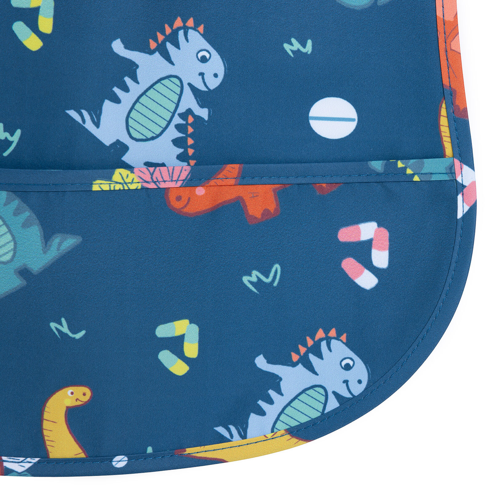 Yarım Kolllu Mama Önlük - Dinozor