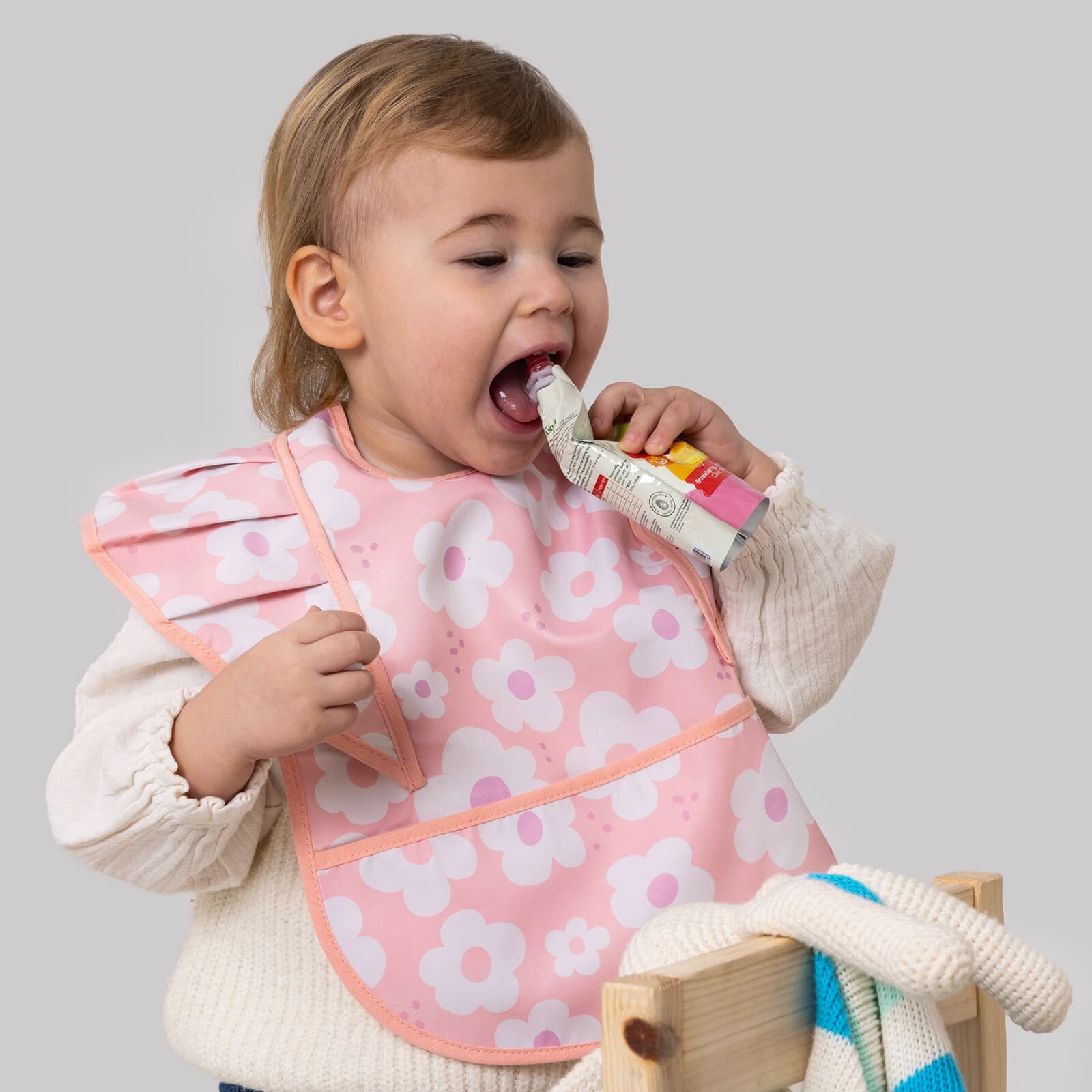 Yarım Kollu Fırfırlı Mama Önlük