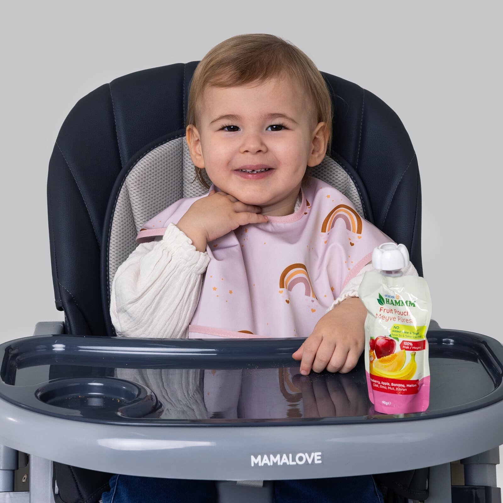 Yarım Kollu Mama Önlük - Gökkuşağı