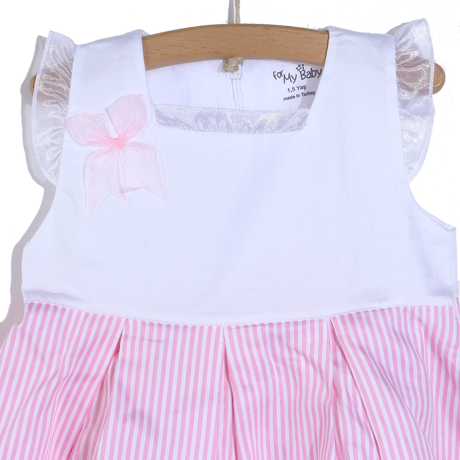 Yaz Kız Bebek Mari Süprem Atlet Reçme Bisiklet Yaka Tek Elbise Yaz Kız Bebek Mari Süprem Atlet Reçme Bisiklet Yaka Tek Elbise