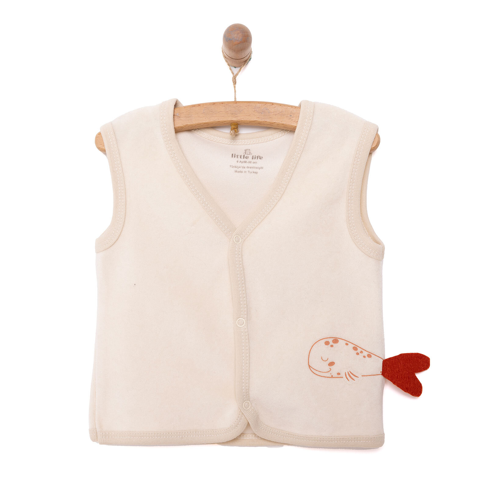 Yendioğan Kız Kadife Yelek Kız Bebek