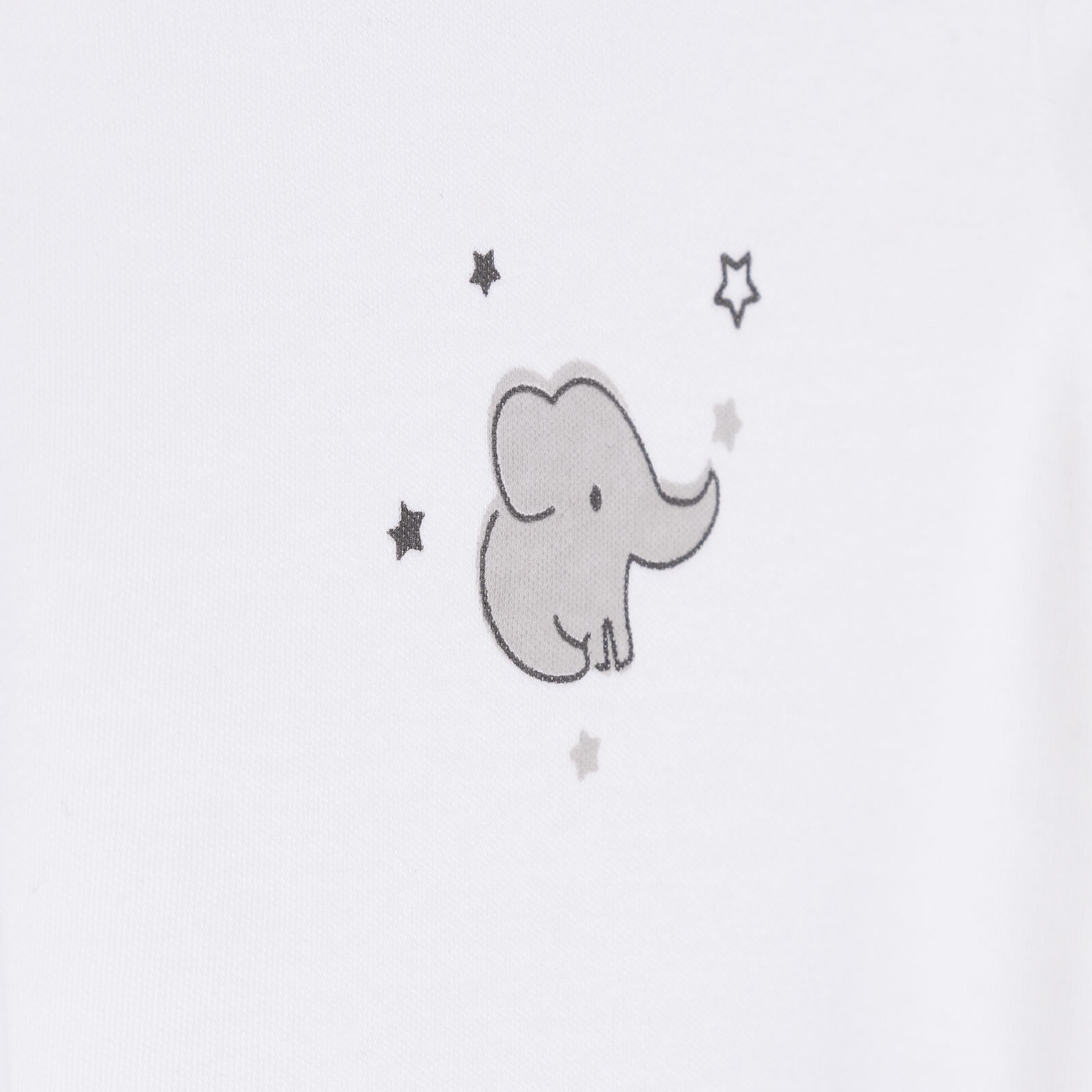 Yenidoğan Bebek Sevimli Fil Kendinden Eldivenli Tulum-Body- Şapka 3lü Set Unisex