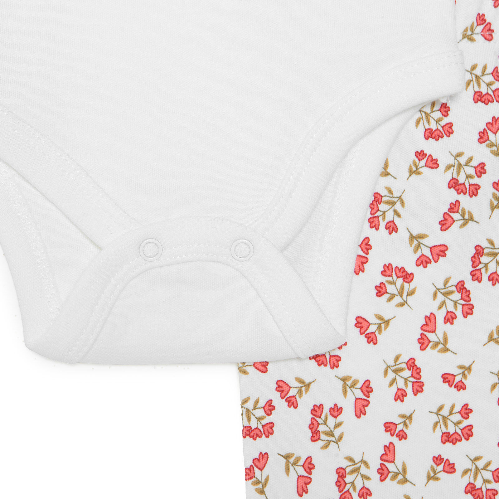 Kız Bebek Body-Patikli Alt-Şapka İnterlok Bisiklet Yaka Uzun Kol Patikli Paça