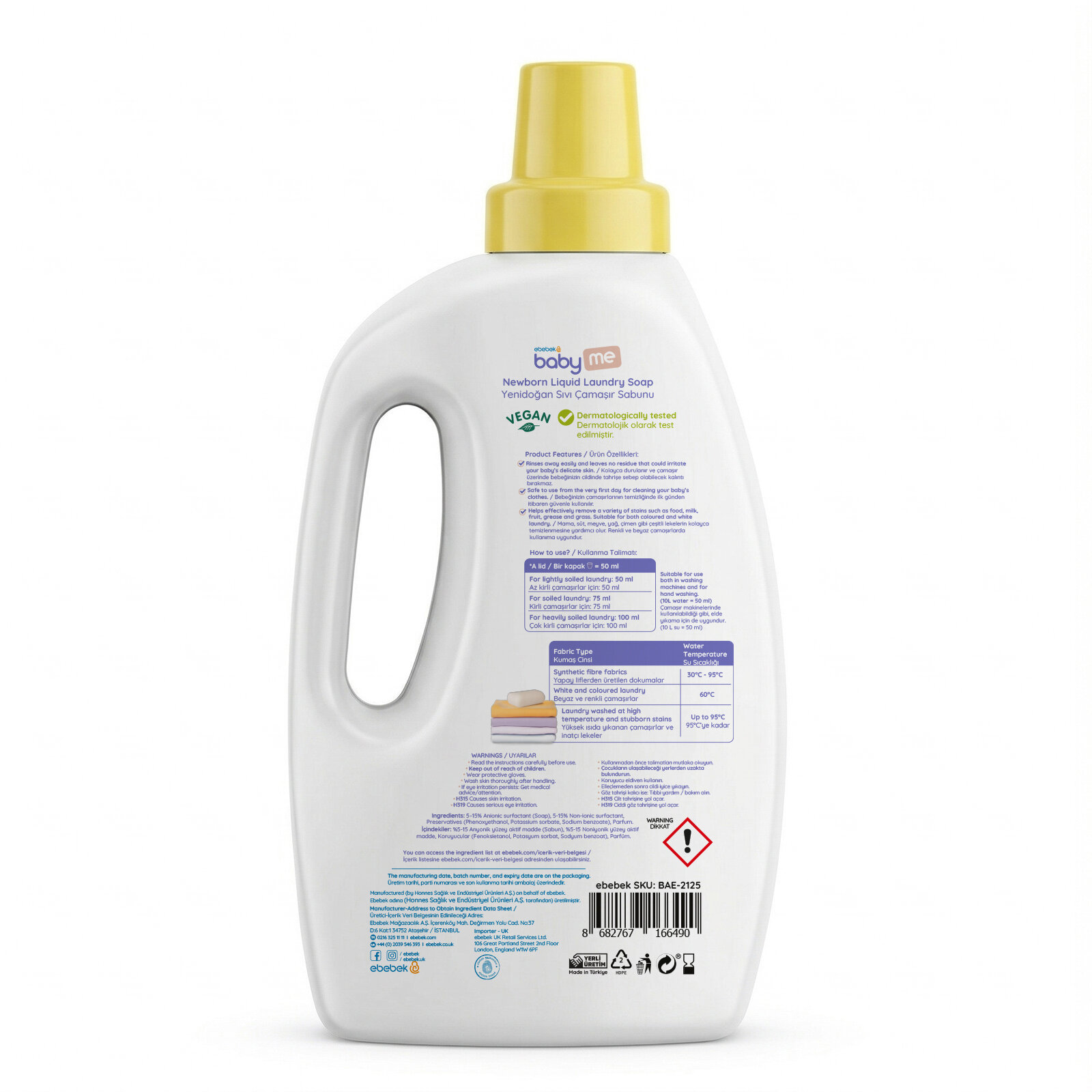 Yenidoğan Çamaşır Sabunu 1500 ml