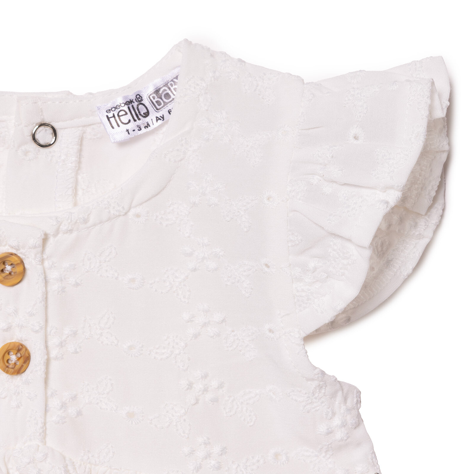 Yenidoğan Cherry Stripe Elbise