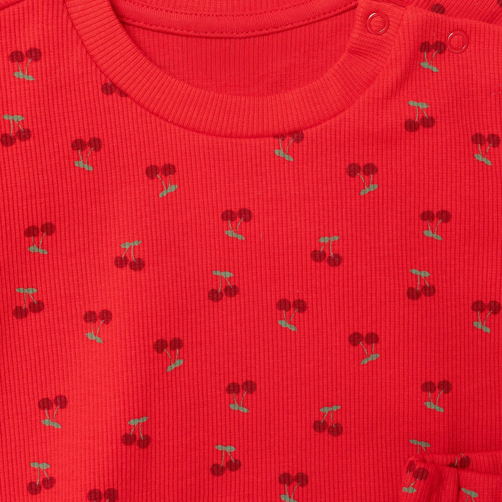 Yenidoğan Cherry Stripe Tshirt