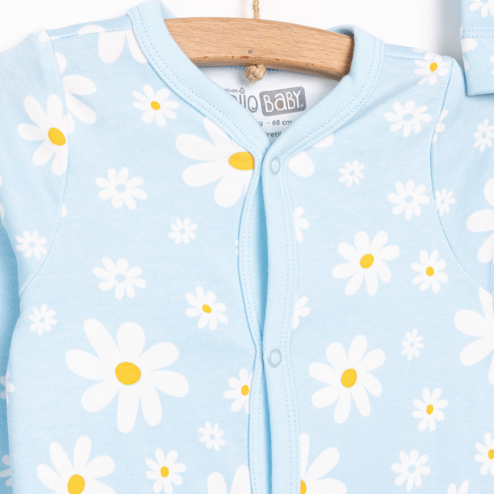 Yenidoğan Çiçek Baskılı Kız Tulum-Şapka Kız Bebek