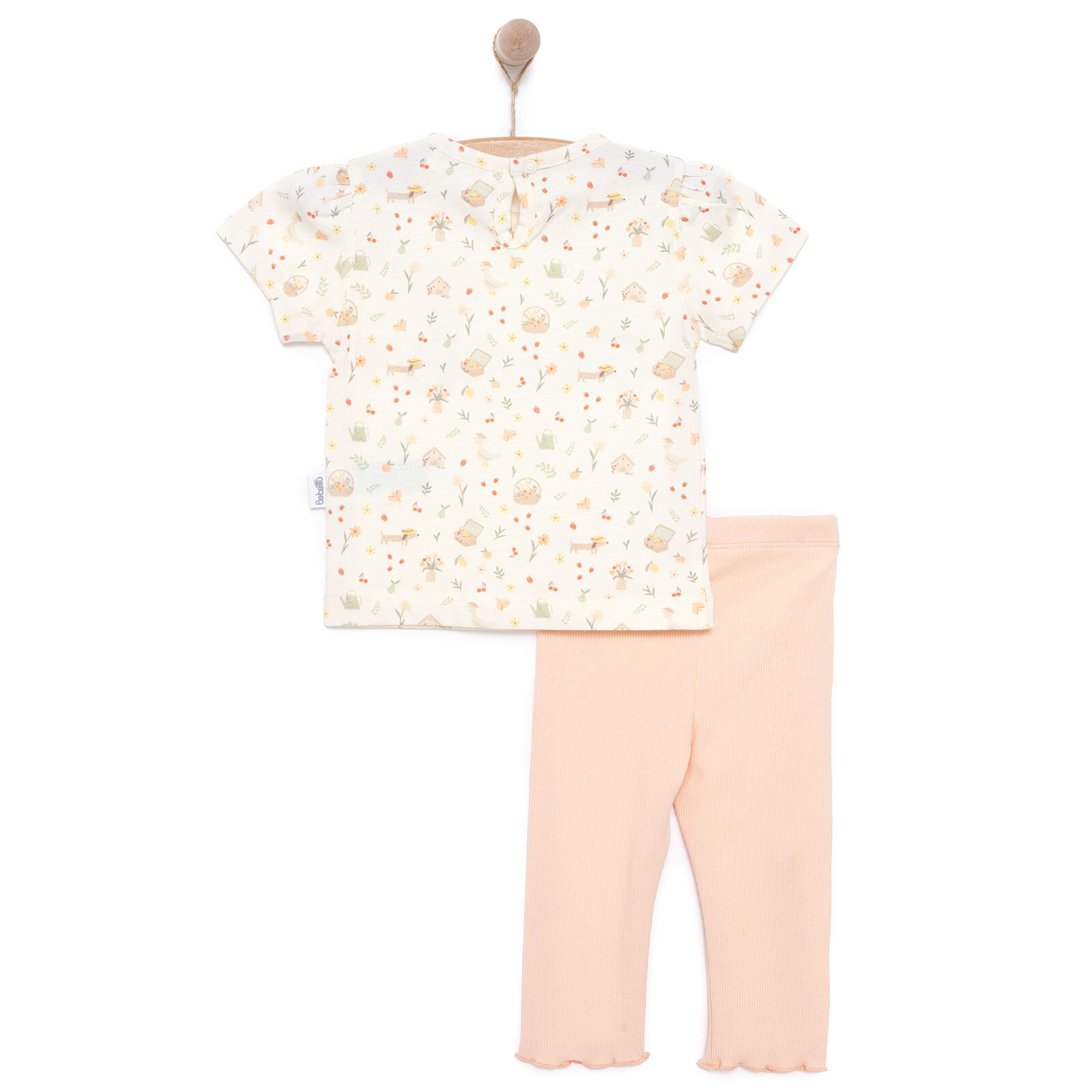 Yenidoğan Cute Duck Tshirt-Patiksiz Alt Kız Bebek