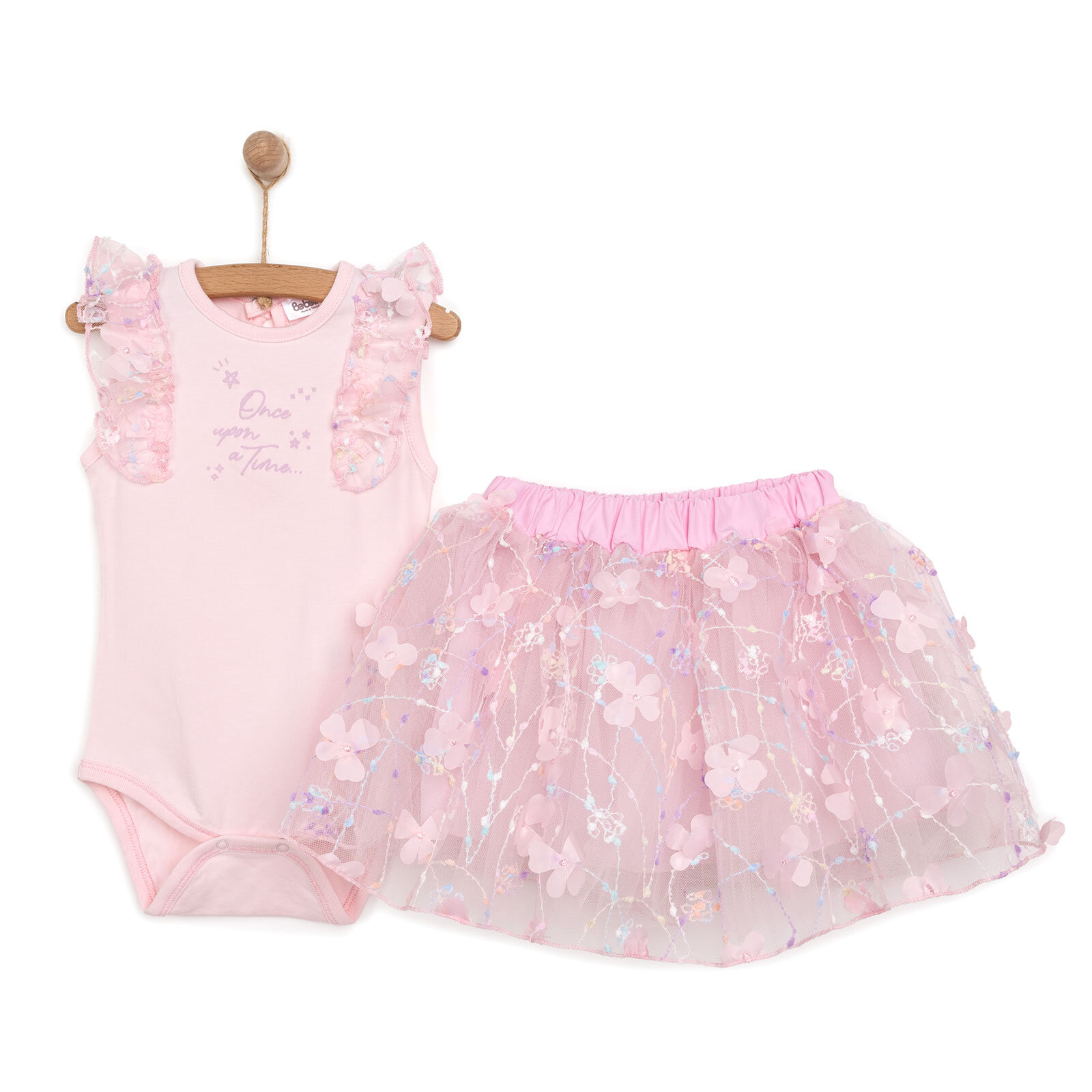 Yenidoğan Cute Fairy Bluz-Etek Kız Kız Bebek