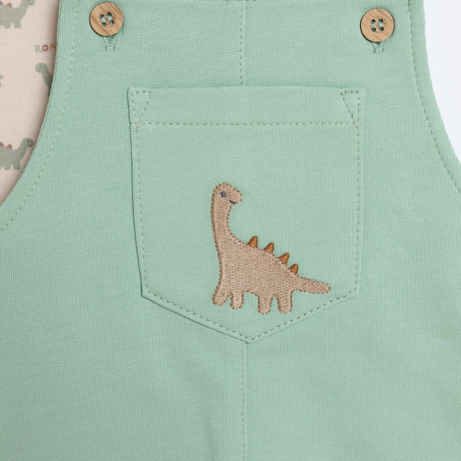 Yenidoğan Dino Salopet-Tshirt