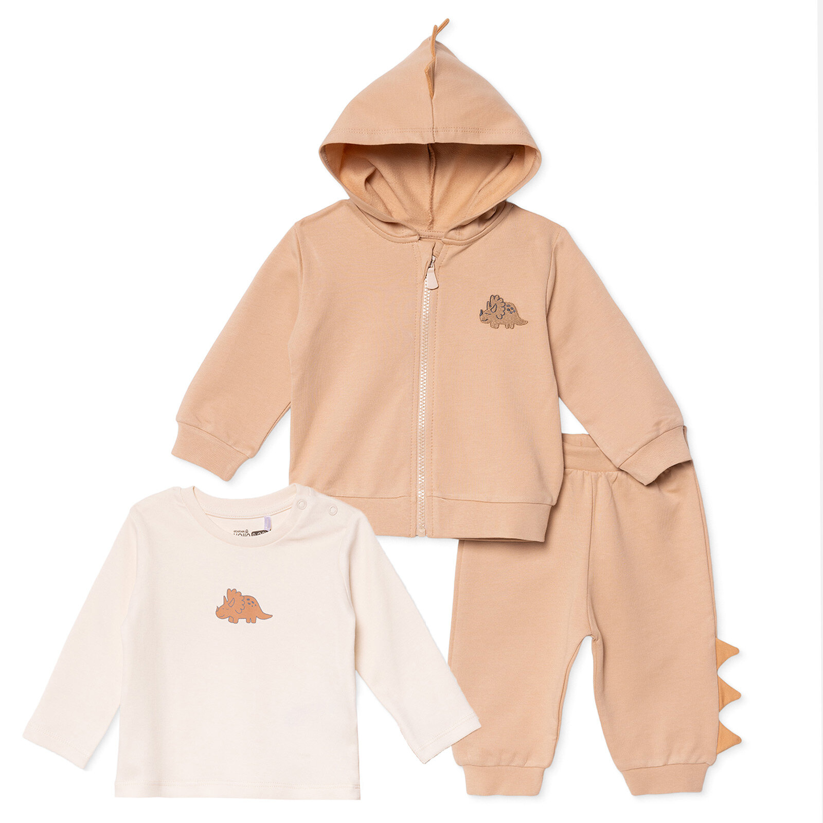 Yenidoğan Dino Sweatshirt-Hırk Yenidoğan Dino Sweatshirt-Hırk