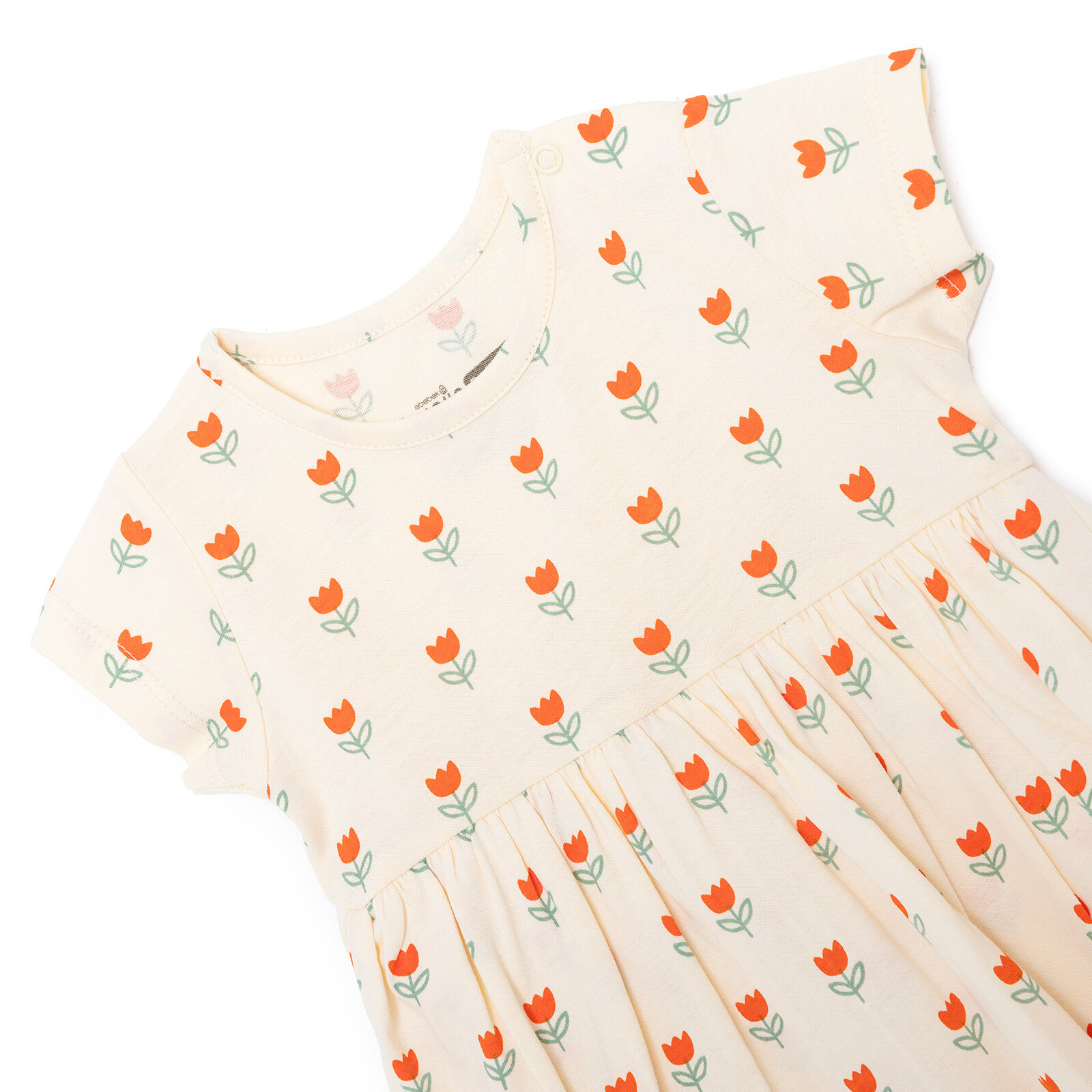 Yenidoğan Elbise Body Bisiklet Yaka Kısa Kol Yenidoğan Elbise Body Bisiklet Yaka Kısa Kol