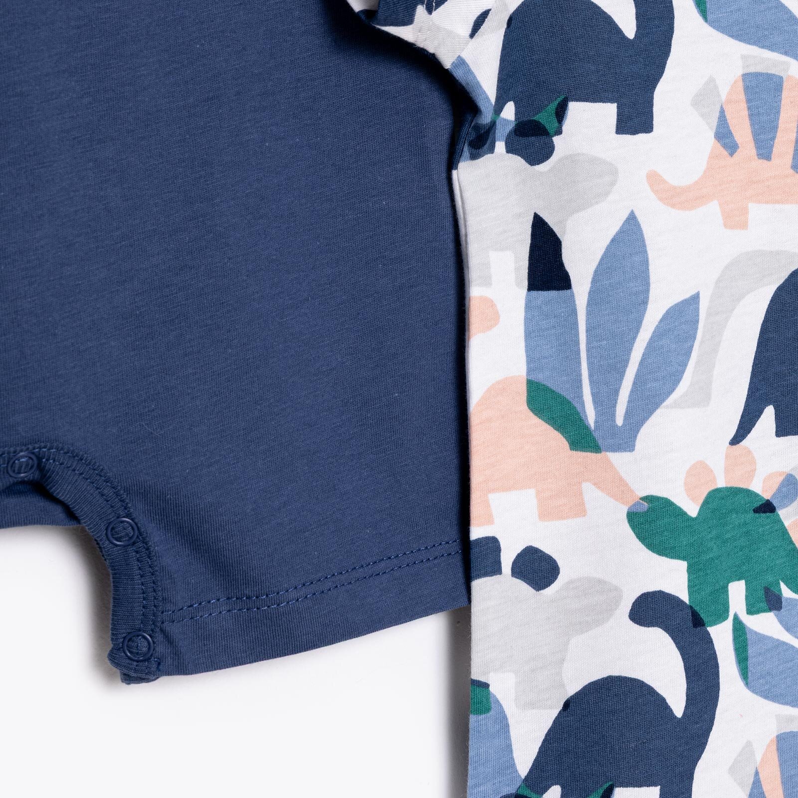 Yenidoğan Erkek 2li Kısa Tulum Erkek Bebek