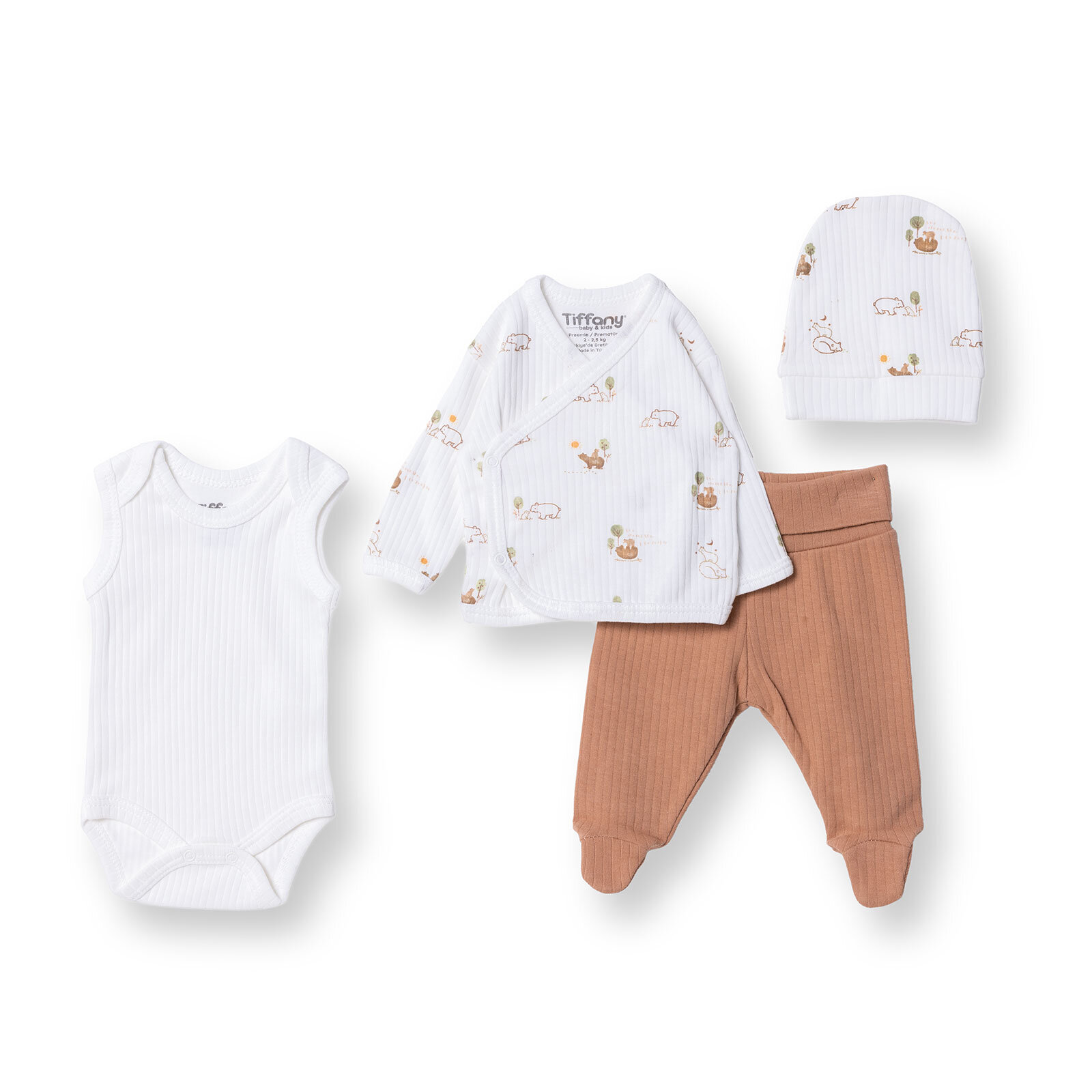 Yenidoğan Erkek Ayıcık Desenli Prematüre Set Erkek Bebek Yenidoğan Erkek Ayıcık Desenli Prematüre Set Erkek Bebek