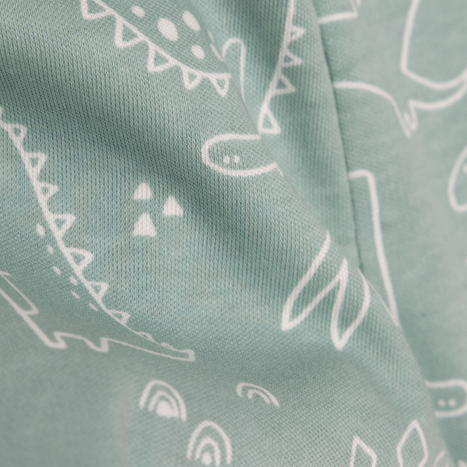 Erkek Bebek 2'li  Nakışlı Patikli Alt İnterlok Hayvan Figürlü Turuncu