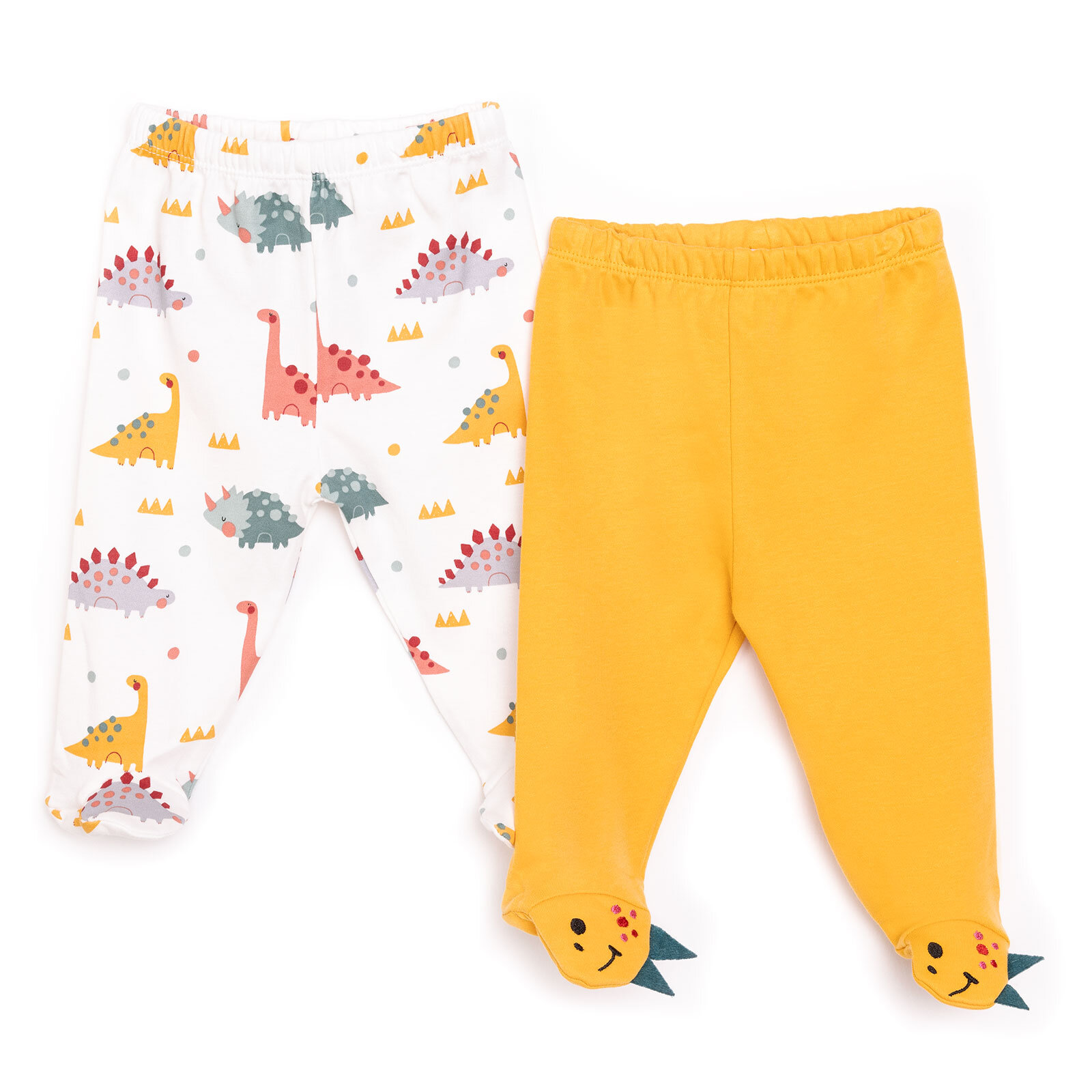 Yenidoğan Erkek Bebek Hayvan Figür Nakışlı 2li Patikli Alt Erkek Bebek