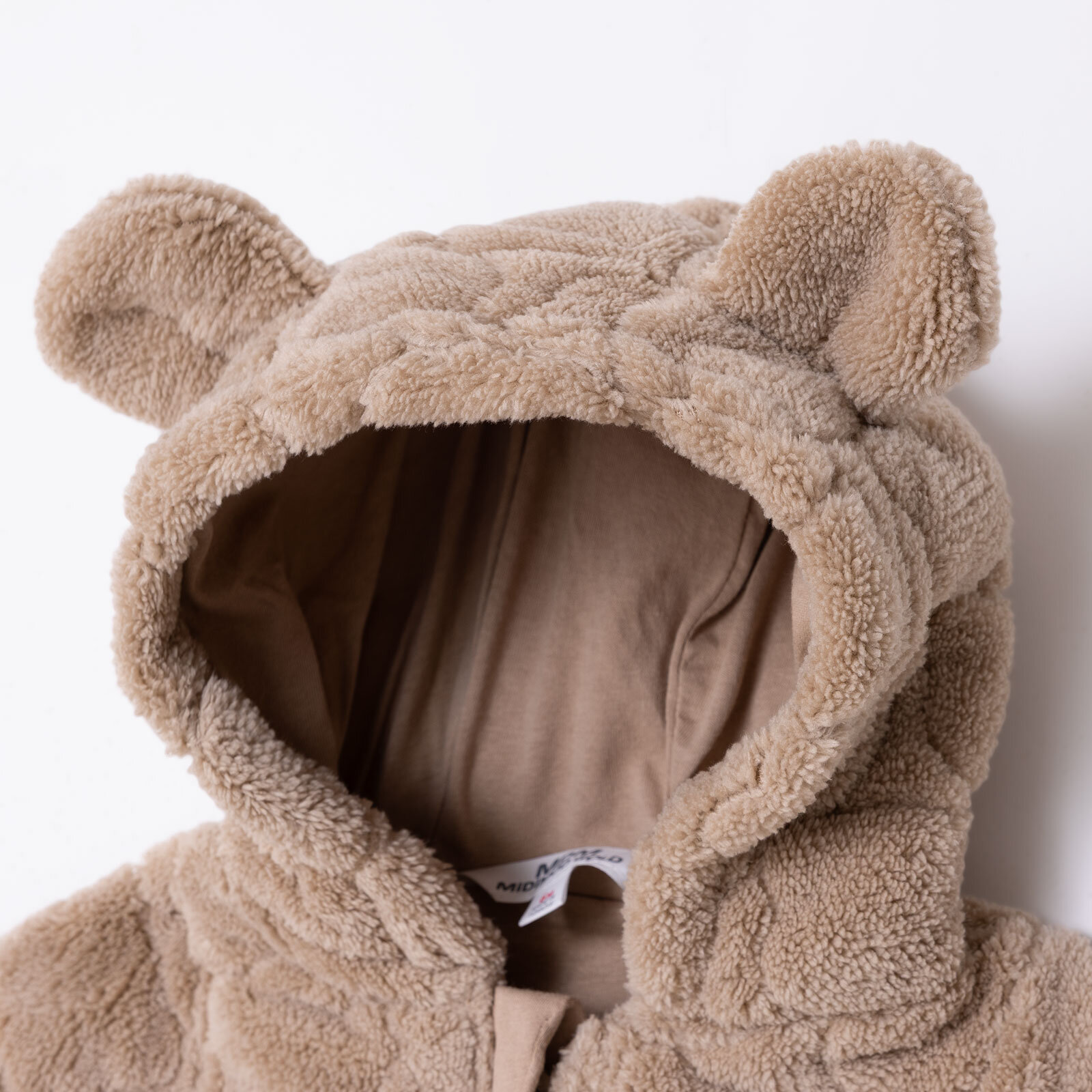 Erkek Bebek Yenidoğan Welsoft Patiksiz Tulum Wellsoft Örme Kapüşonlu Yaka Uzun Kol Patikli Paça