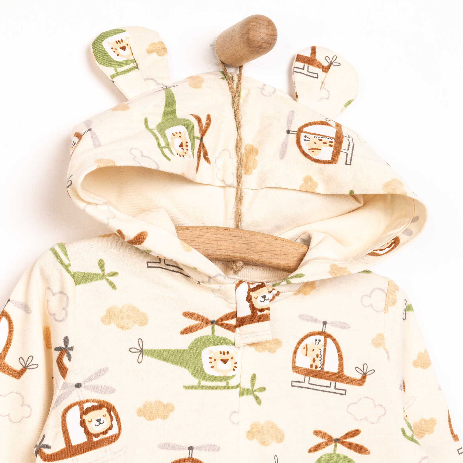 Yenidoğan Erkek Kapüşonlu Tulum Erkek Bebek