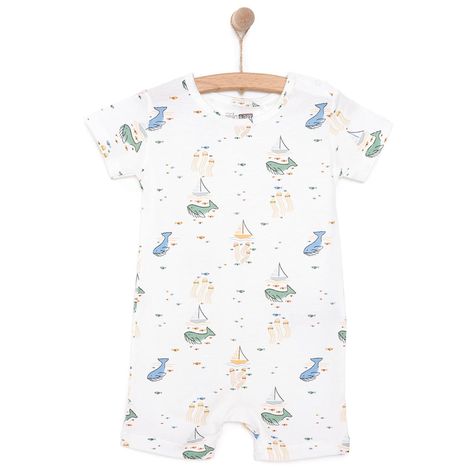 Yenidoğan Erkek Kısa Tulum Erkek Bebek