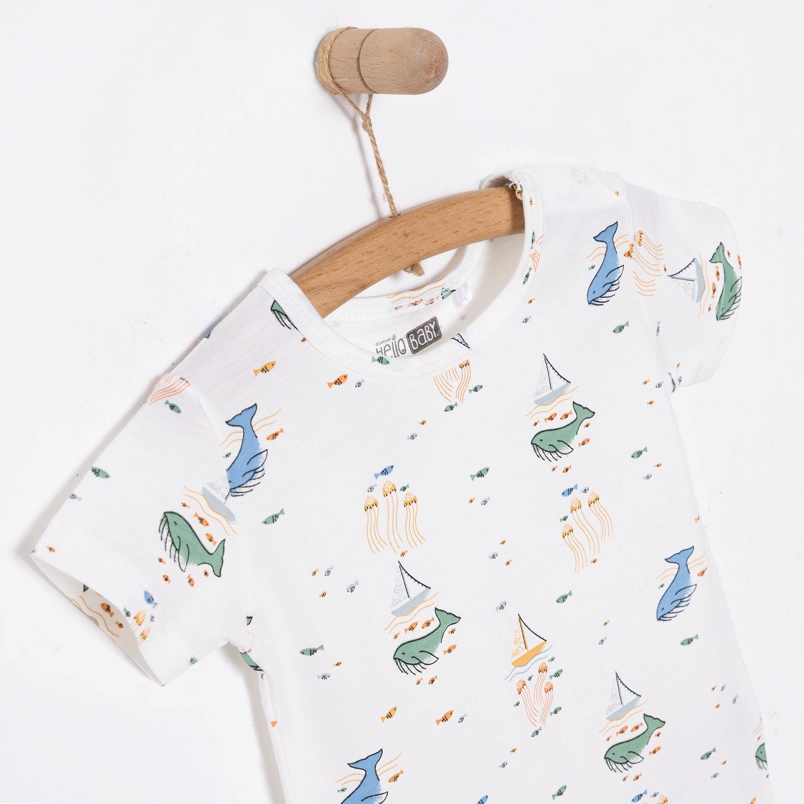 Yenidoğan Erkek Kısa Tulum Erkek Bebek