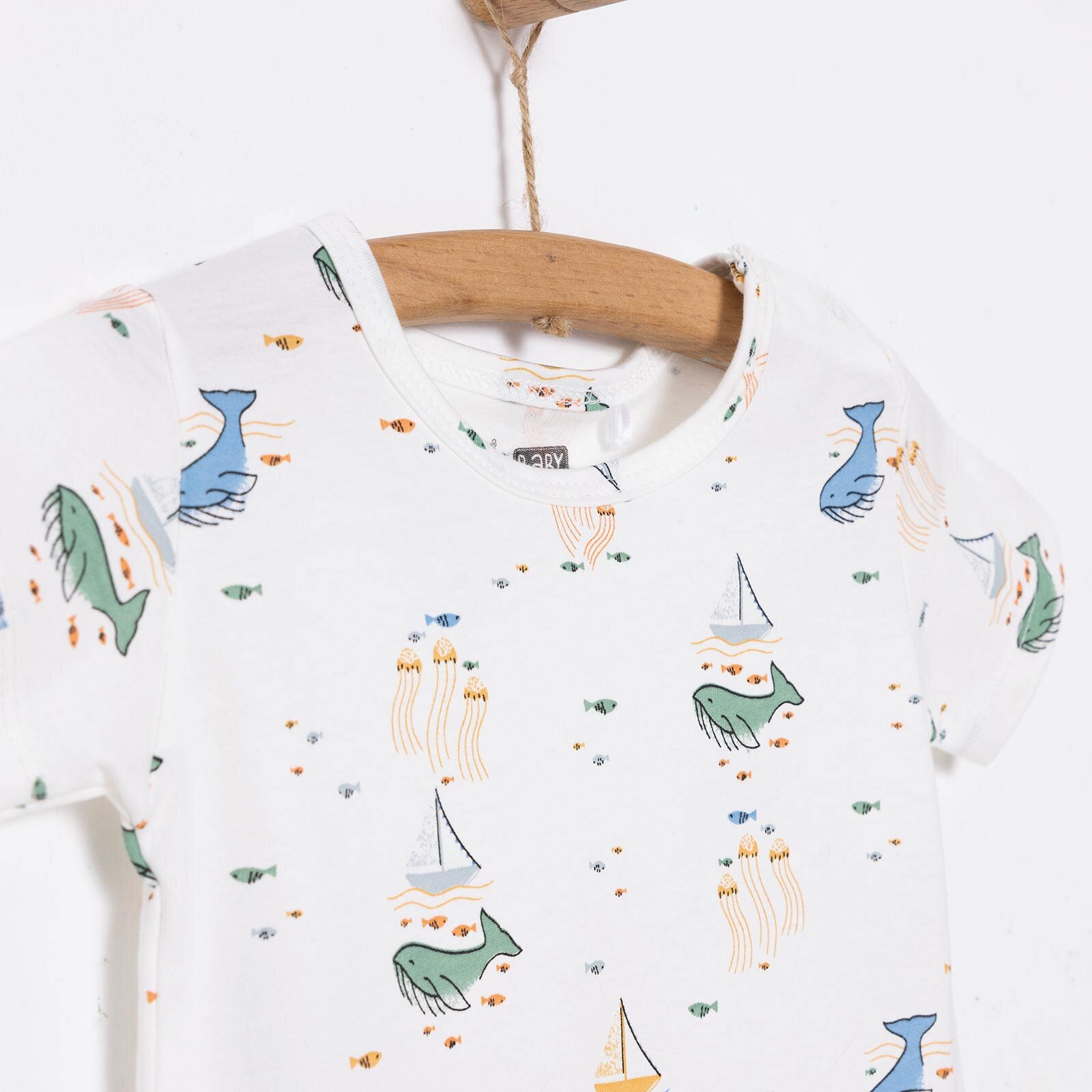 Yenidoğan Erkek Kısa Tulum Erkek Bebek