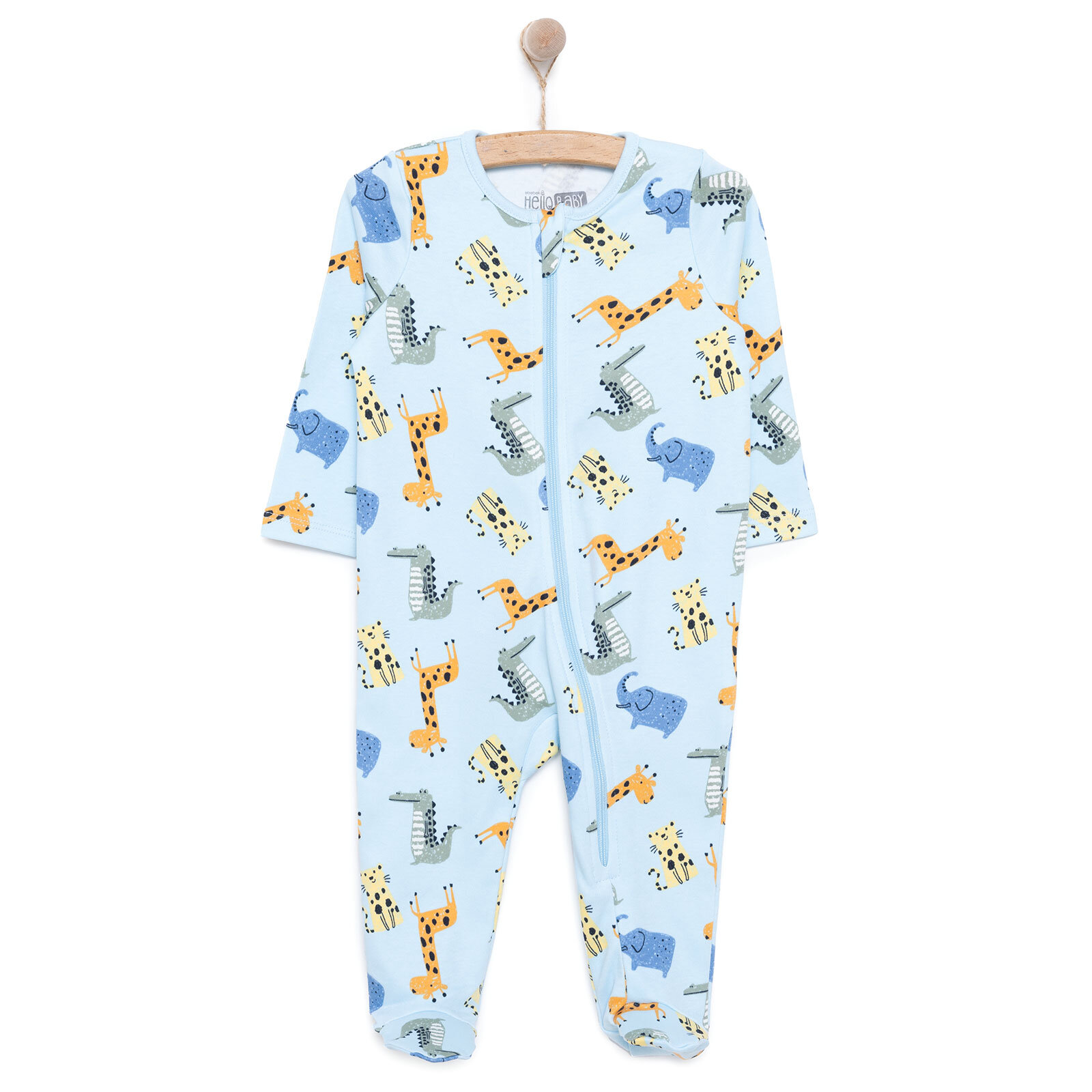 Yenidoğan Erkek  Patikli Tulum Erkek Bebek