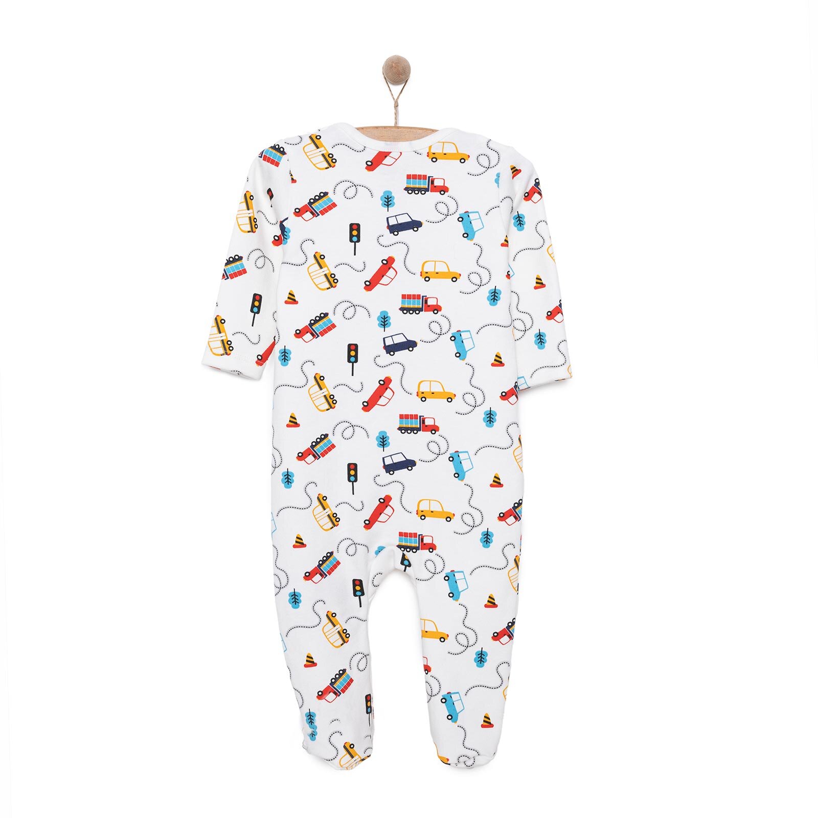 Yenidoğan Erkek  Patikli Tulum Erkek Bebek