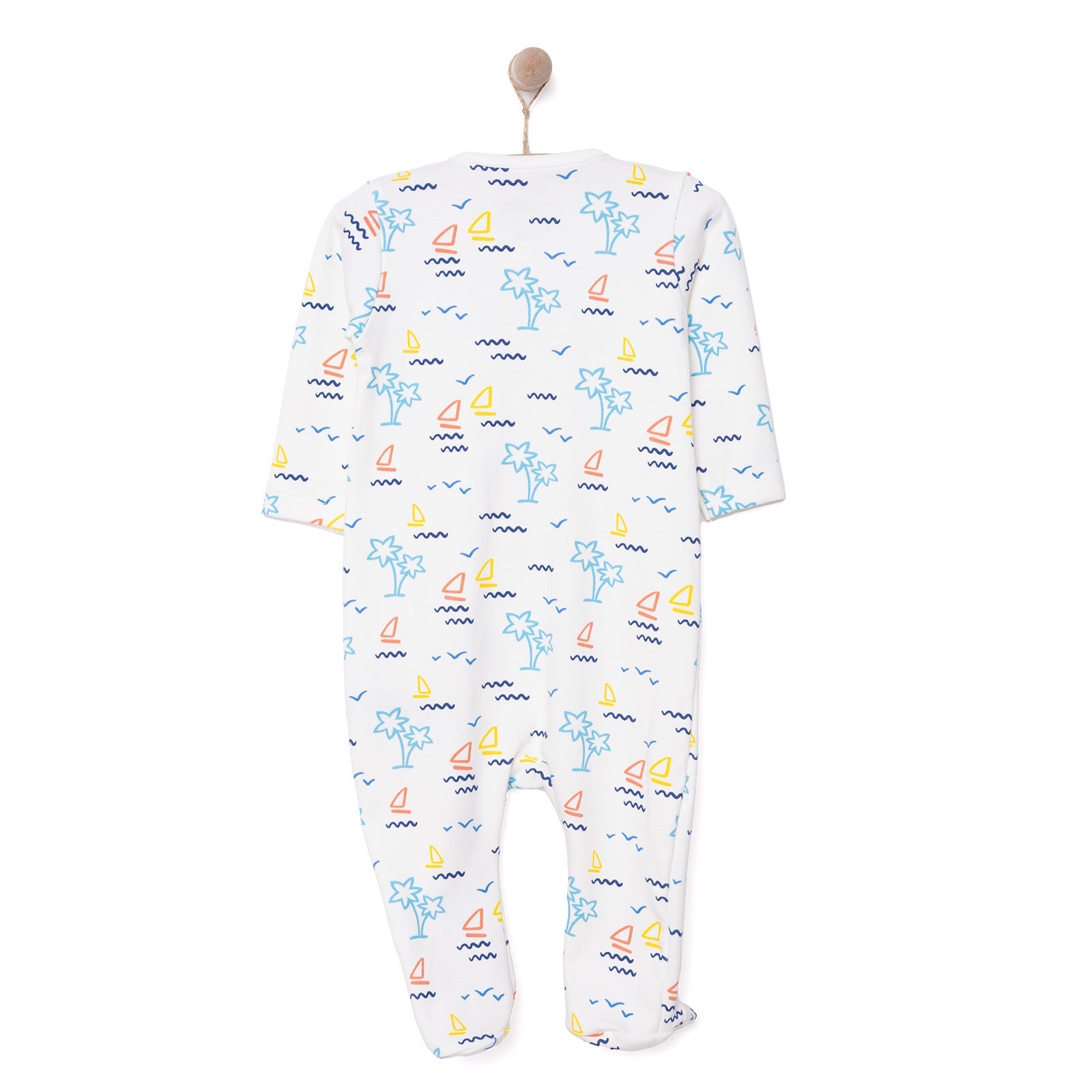 Yenidoğan Erkek  Patikli Tulum Erkek Bebek