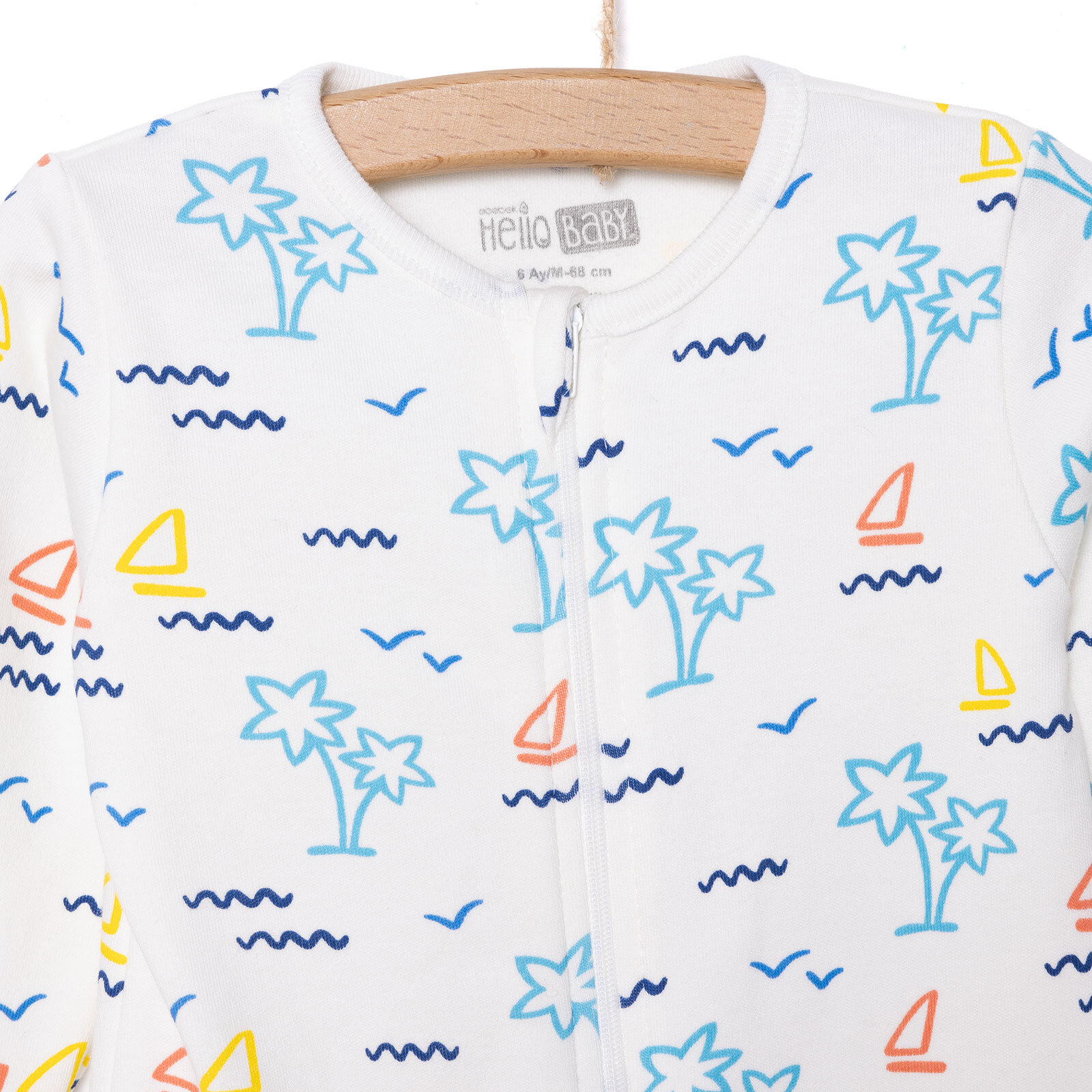 Yenidoğan Erkek  Patikli Tulum Erkek Bebek