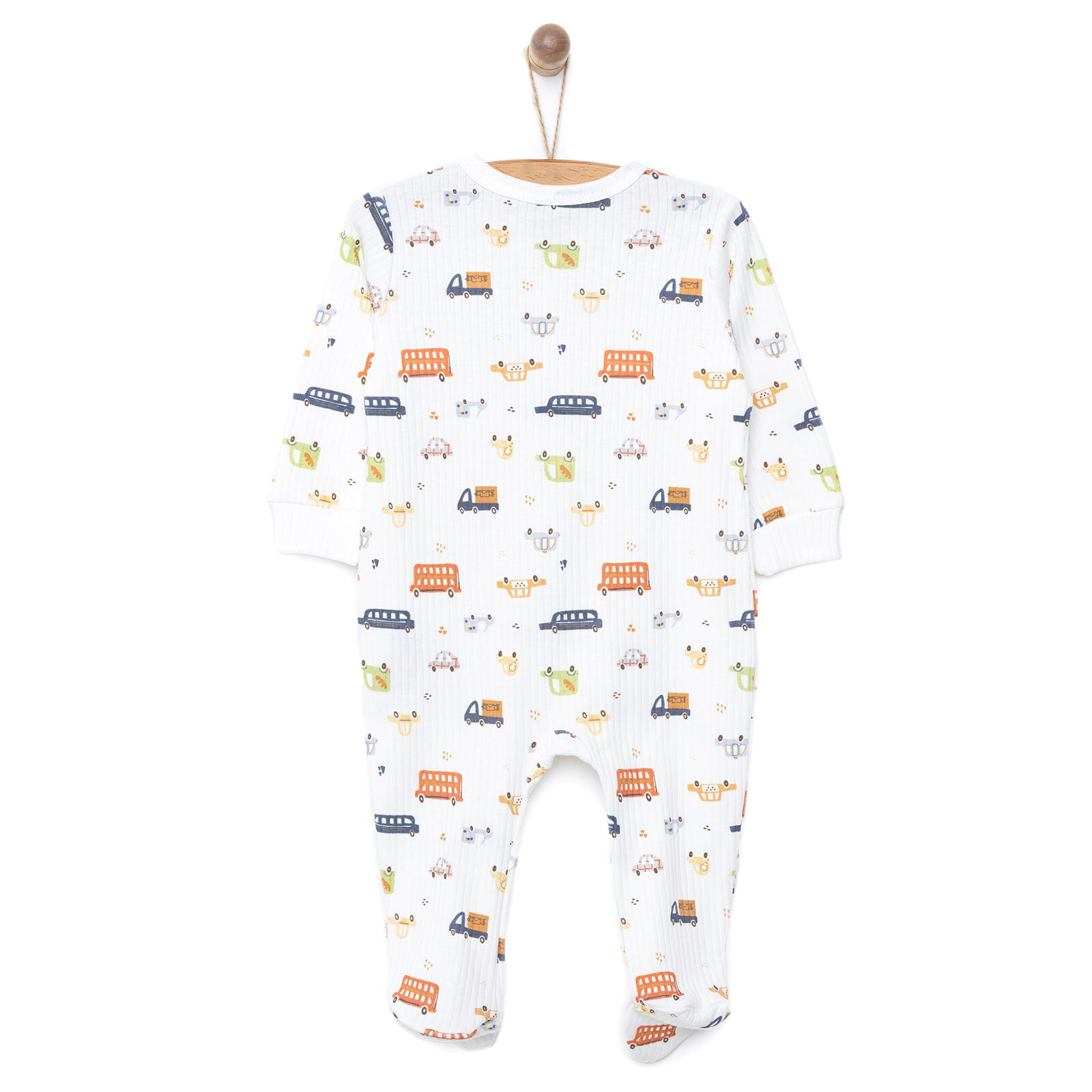 Yenidoğan Erkek Patikli Tulum Erkek Bebek