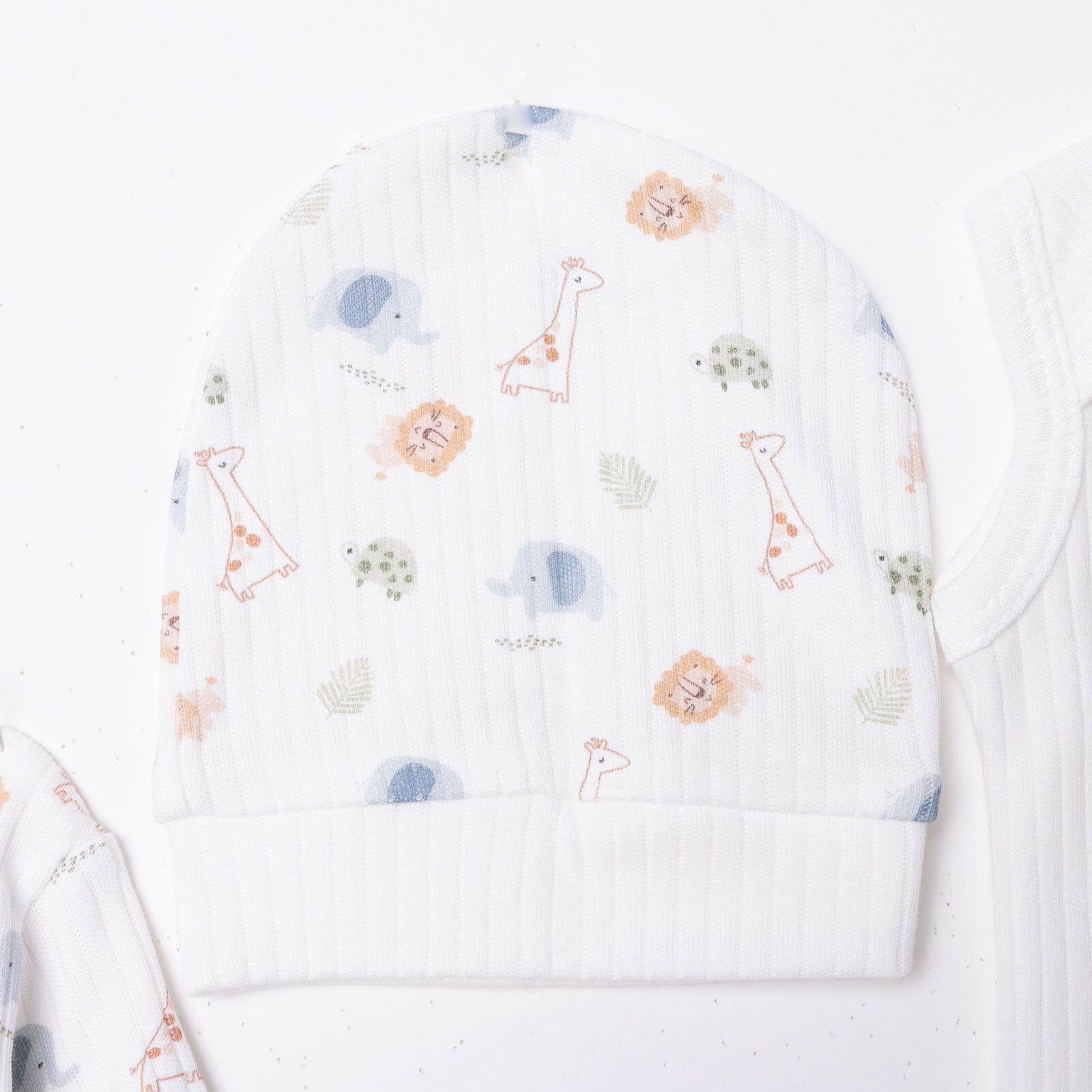 Yenidoğan Erkek Safari Desenli Prematüre Set Erkek Bebek