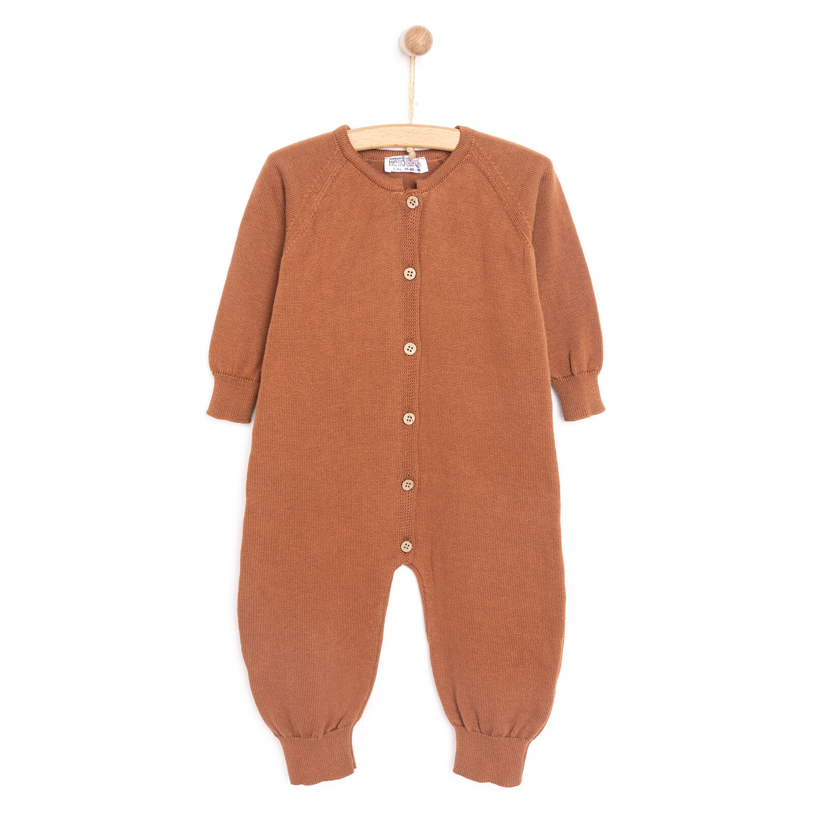 Erkek Bebek Triko Patiksiz Tulum Düğmeli Uzun Kol Erkek Bebek Triko Patiksiz Tulum Düğmeli Uzun Kol