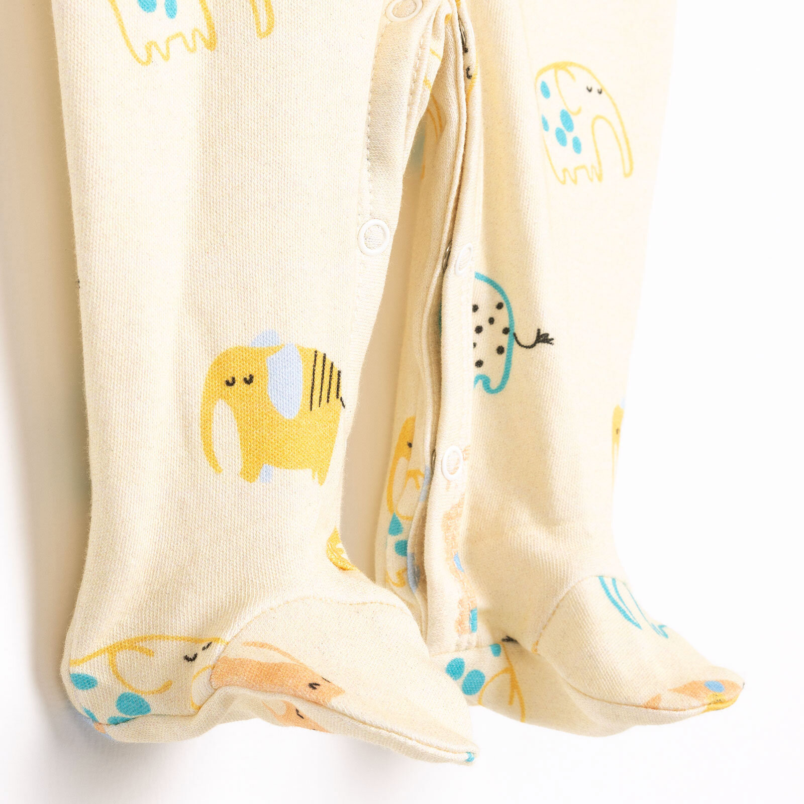 Yenidoğan Fil Baskılı Erkek Tulum-Şapka Erkek Bebek Yenidoğan Fil Baskılı Erkek Tulum-Şapka Erkek Bebek