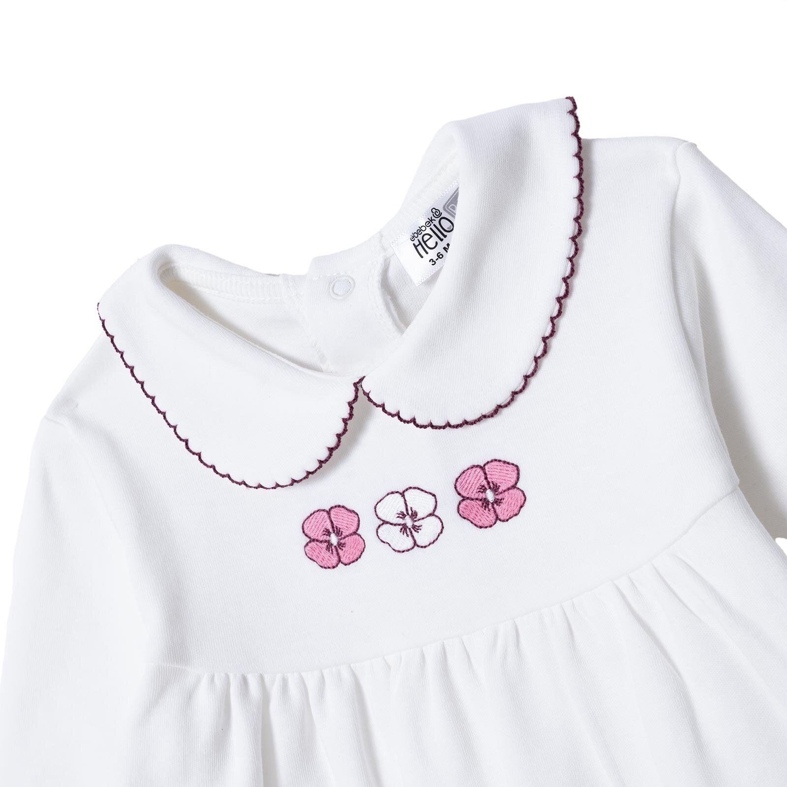 Yenidoğan Floral Patikli Tulum