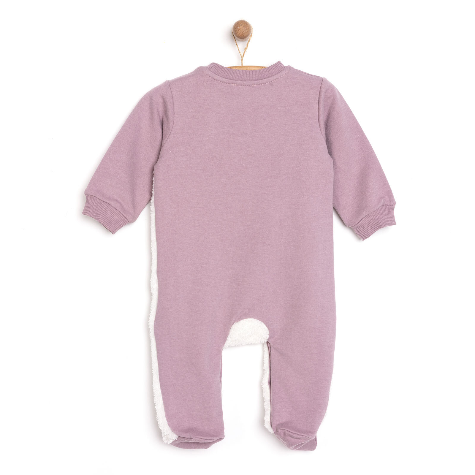 Unisex Yenidoğan Patikli Tulum İki İplik Ayı Fügürlü Peluş Çıtçıtlı Bisiklet Yaka Uzun Kol Unisex Yenidoğan Patikli Tulum İki İplik Ayı Fügürlü Peluş Çıtçıtlı Bisiklet Yaka Uzun Kol