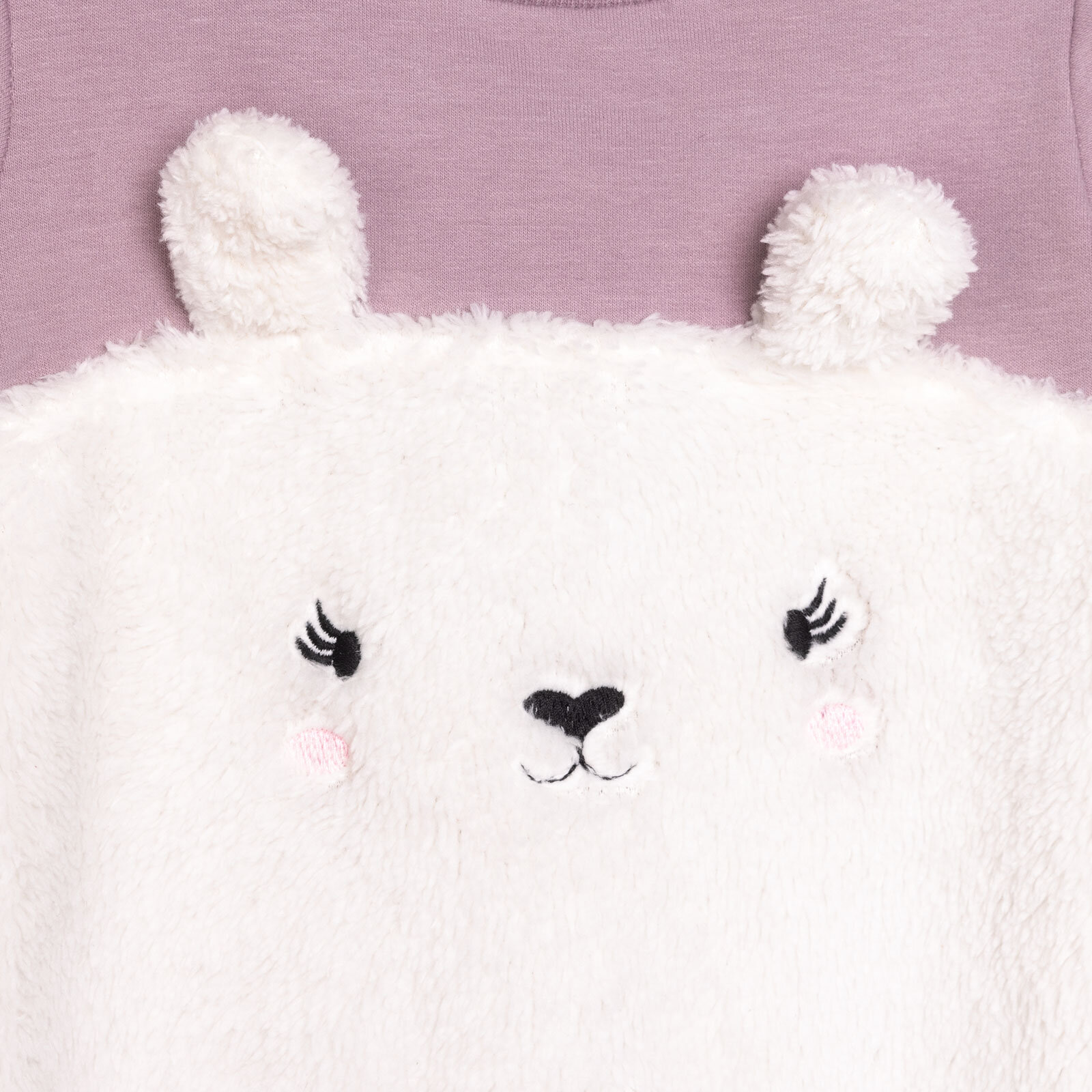 Unisex Yenidoğan Patikli Tulum İki İplik Ayı Fügürlü Peluş Çıtçıtlı Bisiklet Yaka Uzun Kol Unisex Yenidoğan Patikli Tulum İki İplik Ayı Fügürlü Peluş Çıtçıtlı Bisiklet Yaka Uzun Kol