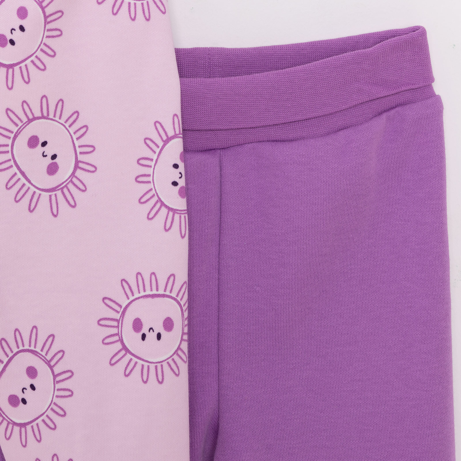 Yenidoğan Geniş Bel Güneş Desenli  2li Patikli Alt Kız Bebek