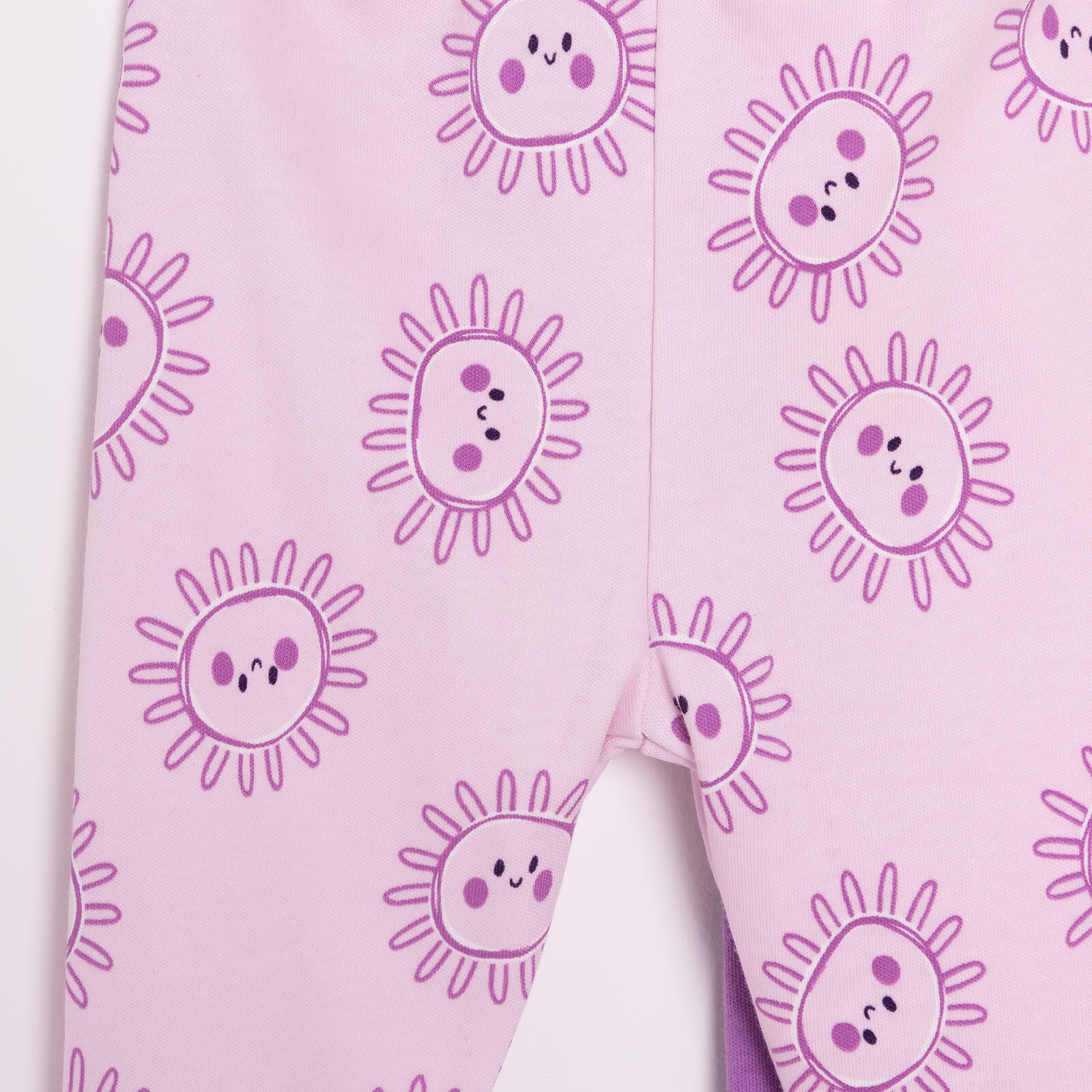 Yenidoğan Geniş Bel Güneş Desenli  2li Patikli Alt Kız Bebek