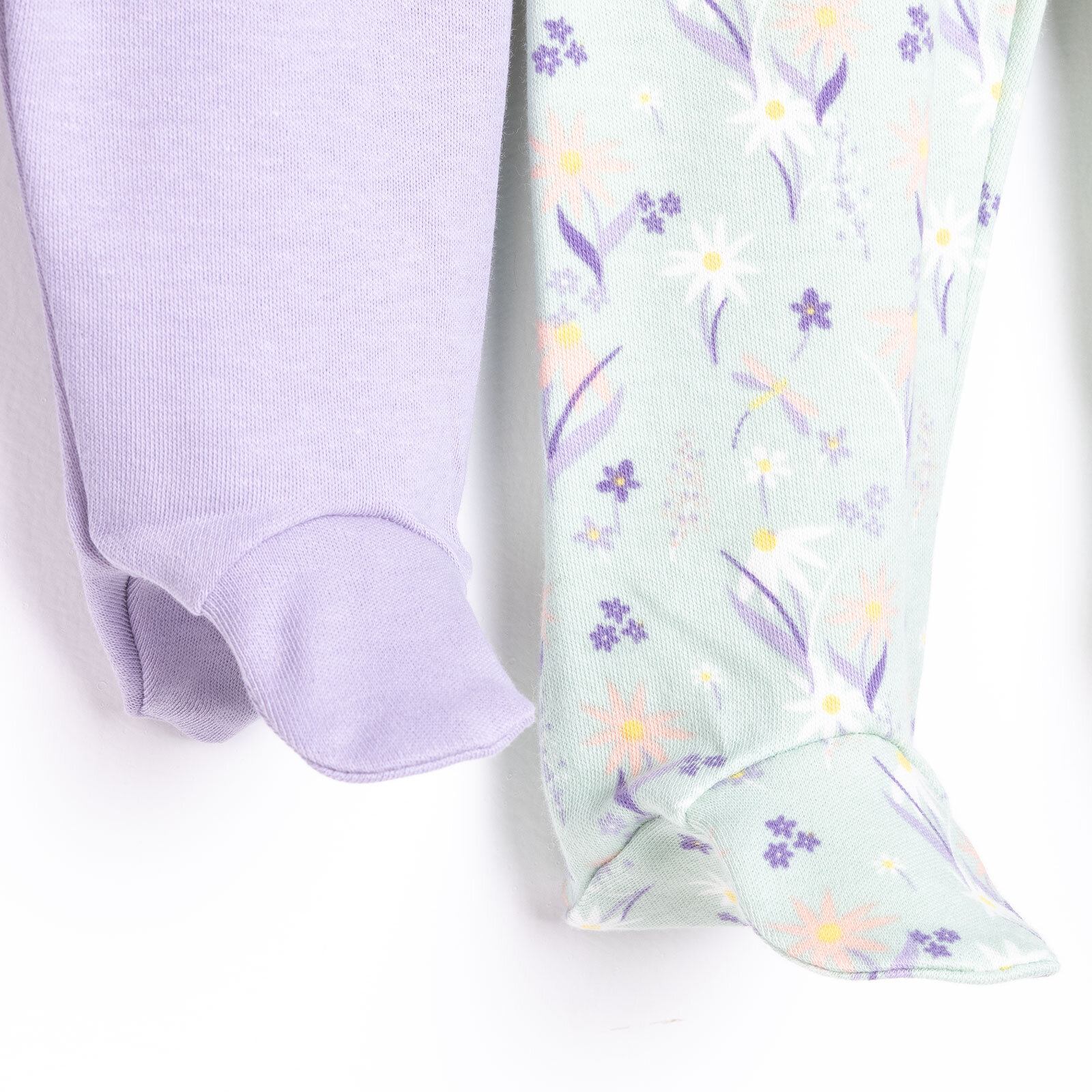 Yenidoğan Geniş Bel Güneş Desenli  2li Patikli Alt Kız Bebek