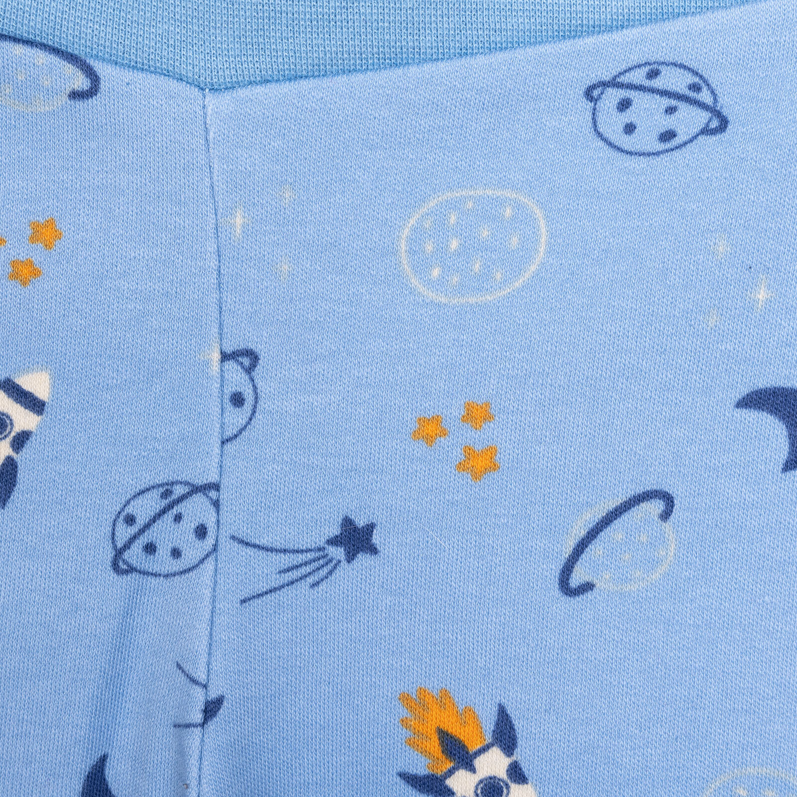 Yenidoğan Geniş Bel Zürafa Desenli 2li Patikli Alt Erkek Bebek